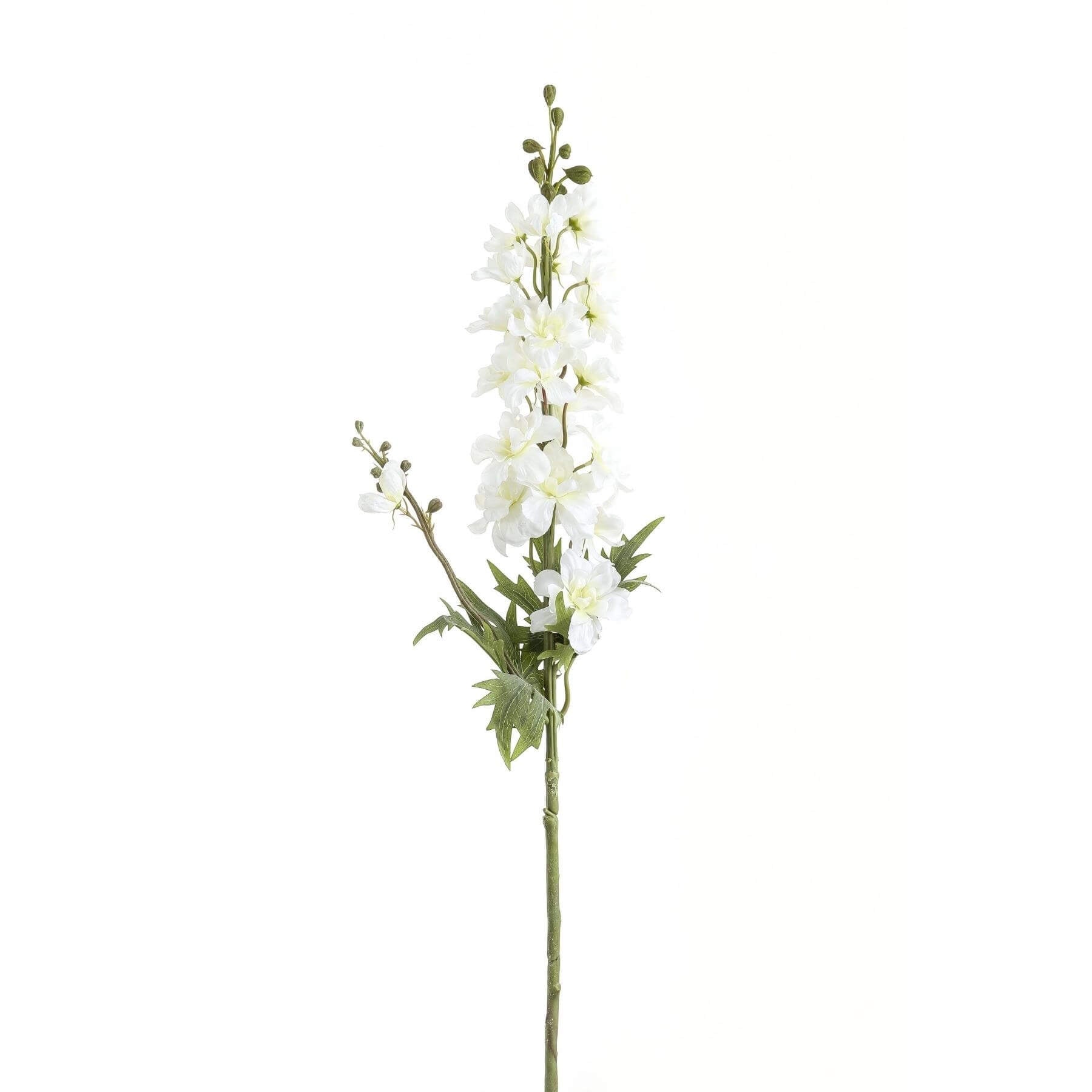 Lifelike white delphinium artificial stem, 84cm tall, for elegant floral arrangements and home decor
** by sostter at brixbailey.com
