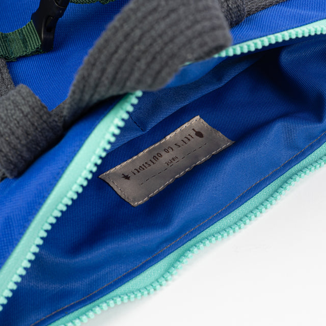 Weatherproof Green+Blue Backpack – Ergonomic & Spacious by Muni at www.brixbailey.com