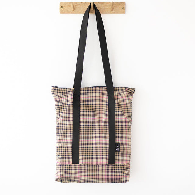 Stylish Tartan Tote Bag – Spacious & Handmade by Muni at www.brixbailey.com
