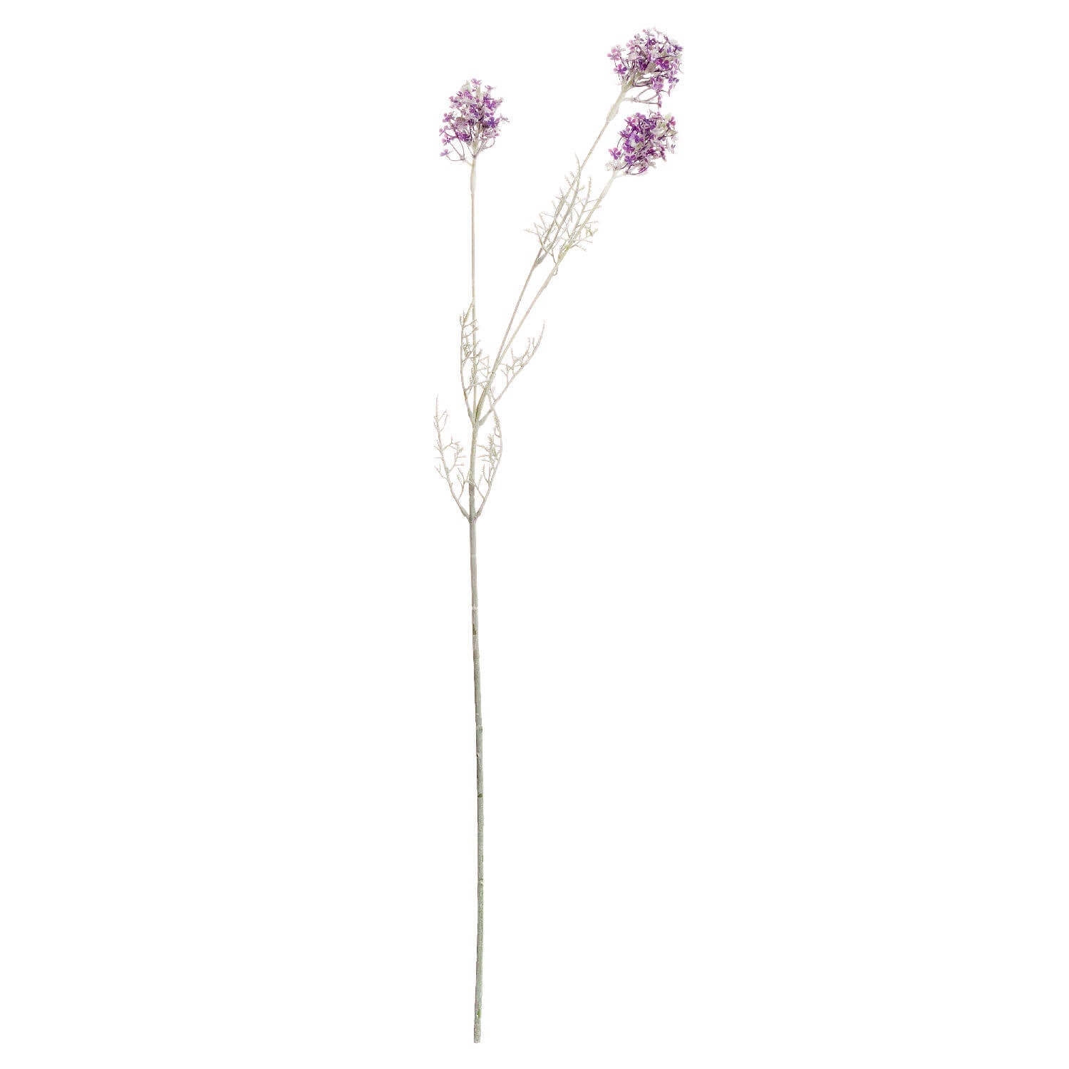 Lifelike purple artificial wildflower stem with realistic petals, natural color variations, and organic movement for home decor by sostter at brixbailey.com