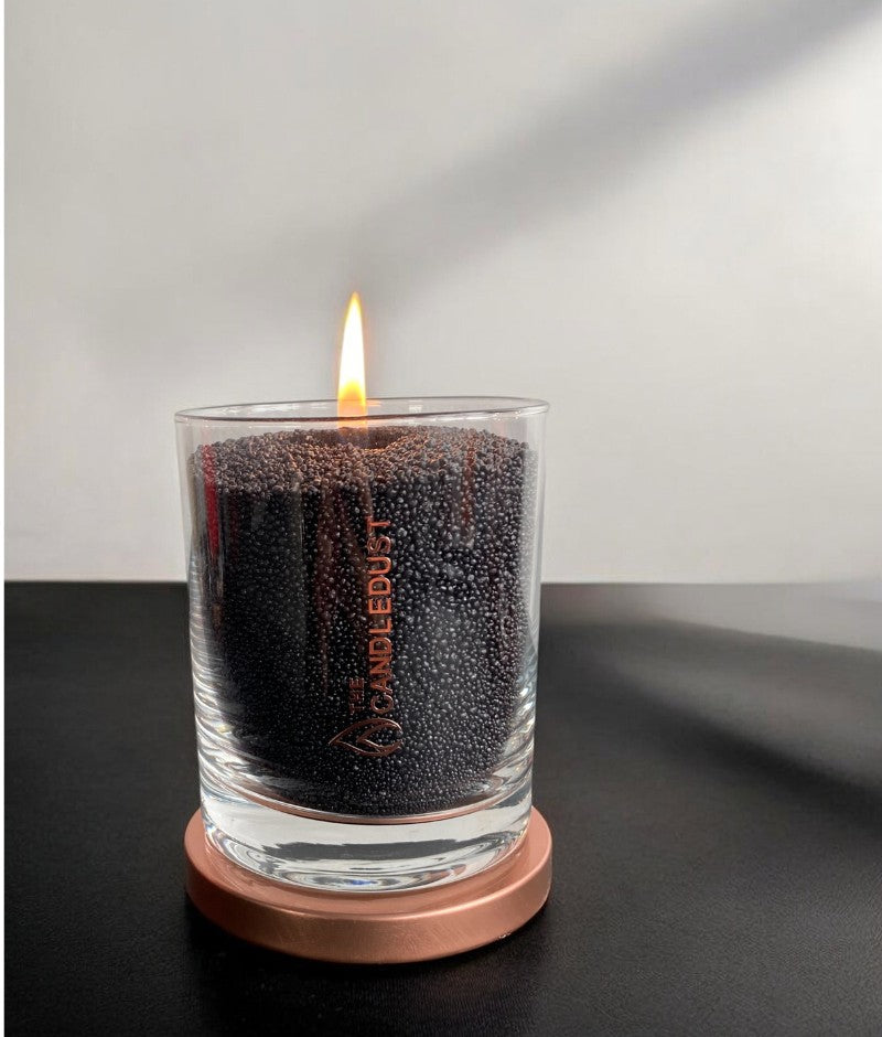 Black Unscented Candle 160g – Elegant & Sustainable Design by Candledust at www.brixbailey.com