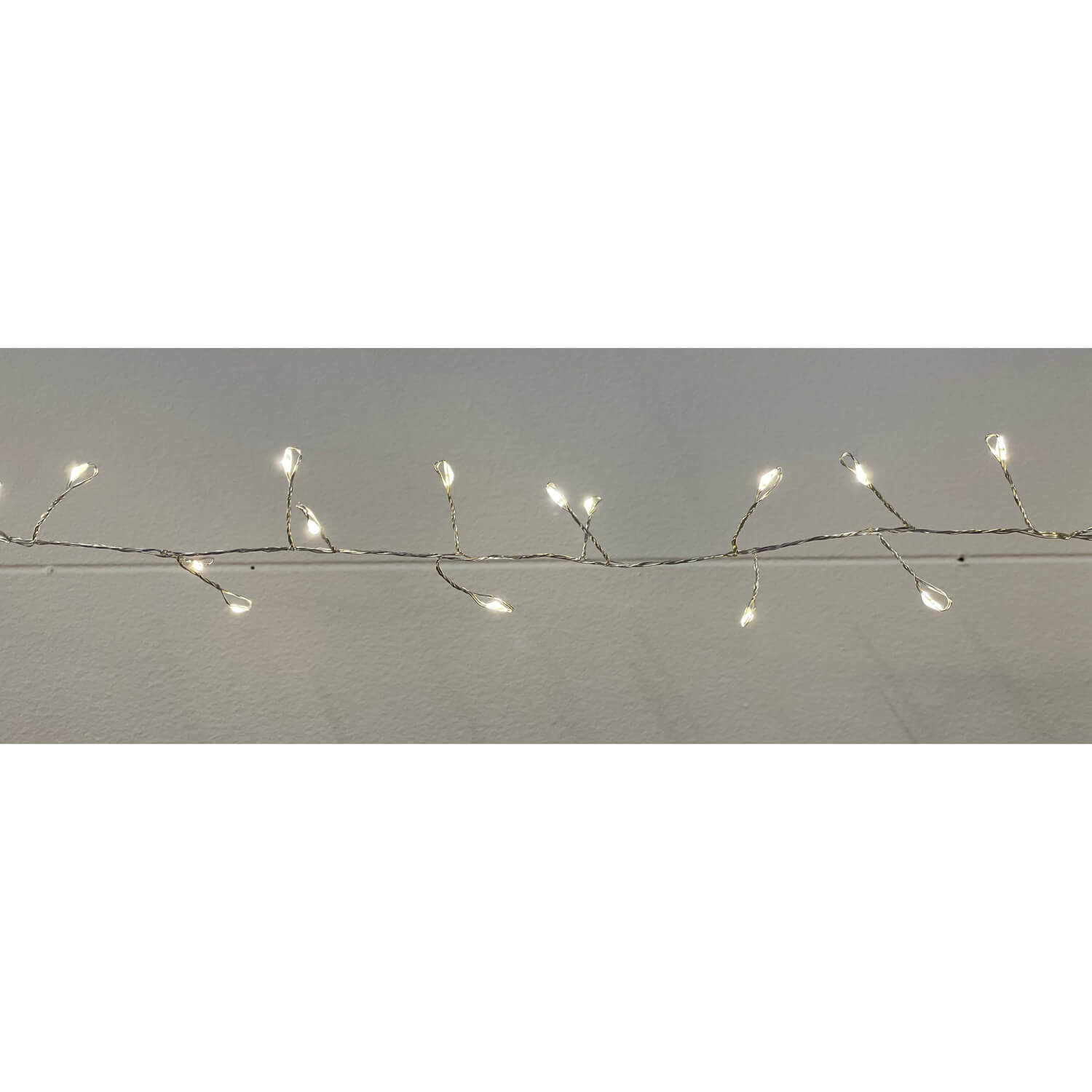 400-LED warm white micro string lights on silver wire for holiday decor, 23.6 feet long by Sostter at brixbailey.com