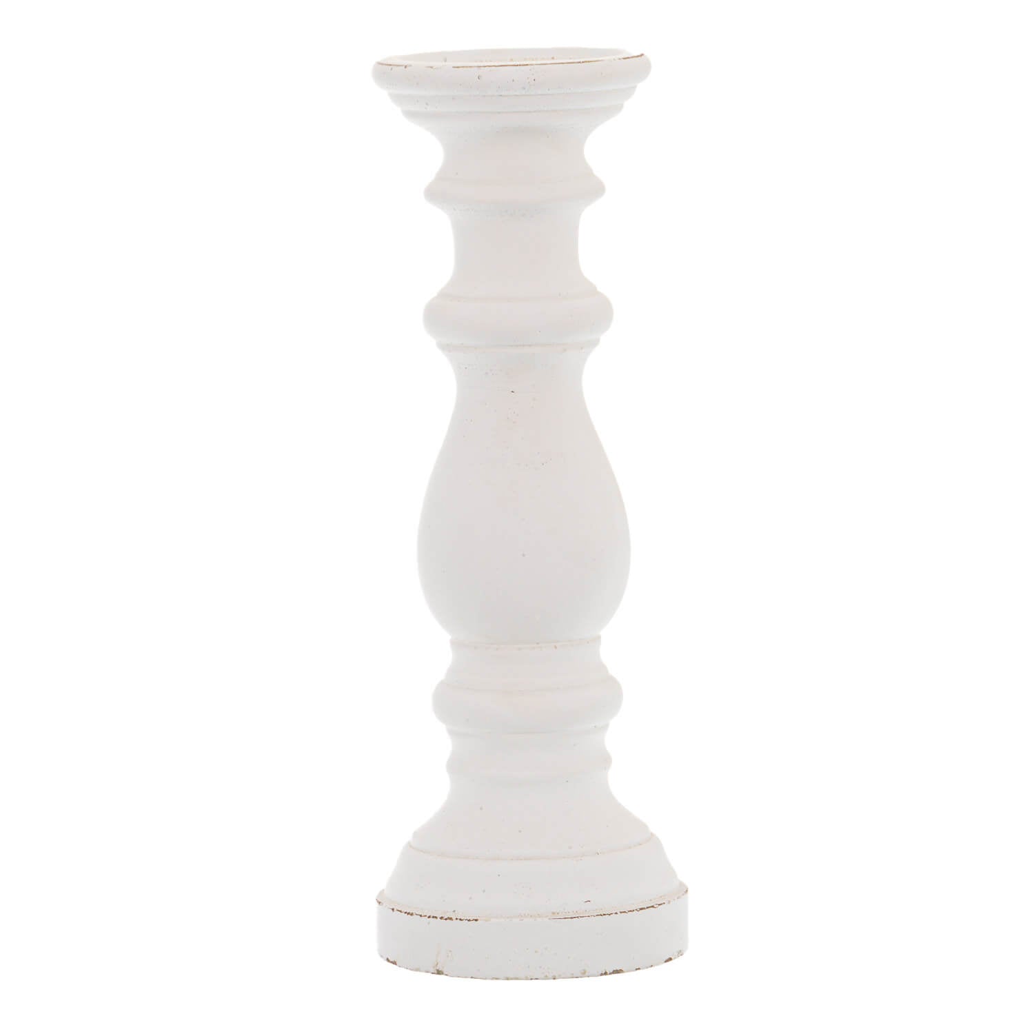 Matte white ceramic column decor, minimalist architectural design, 38cm height, handcrafted statement piece by Sostter at brixbailey.com