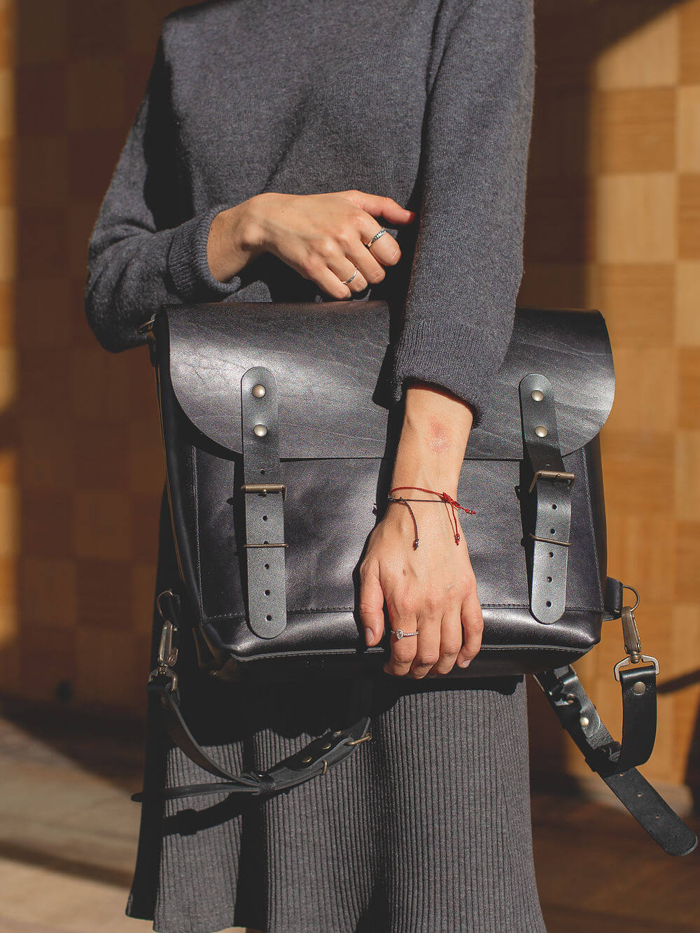 BENJAMIN Leather Backpack – Versatile & Handmade by TOKS VISOKS at www.brixbailey.com