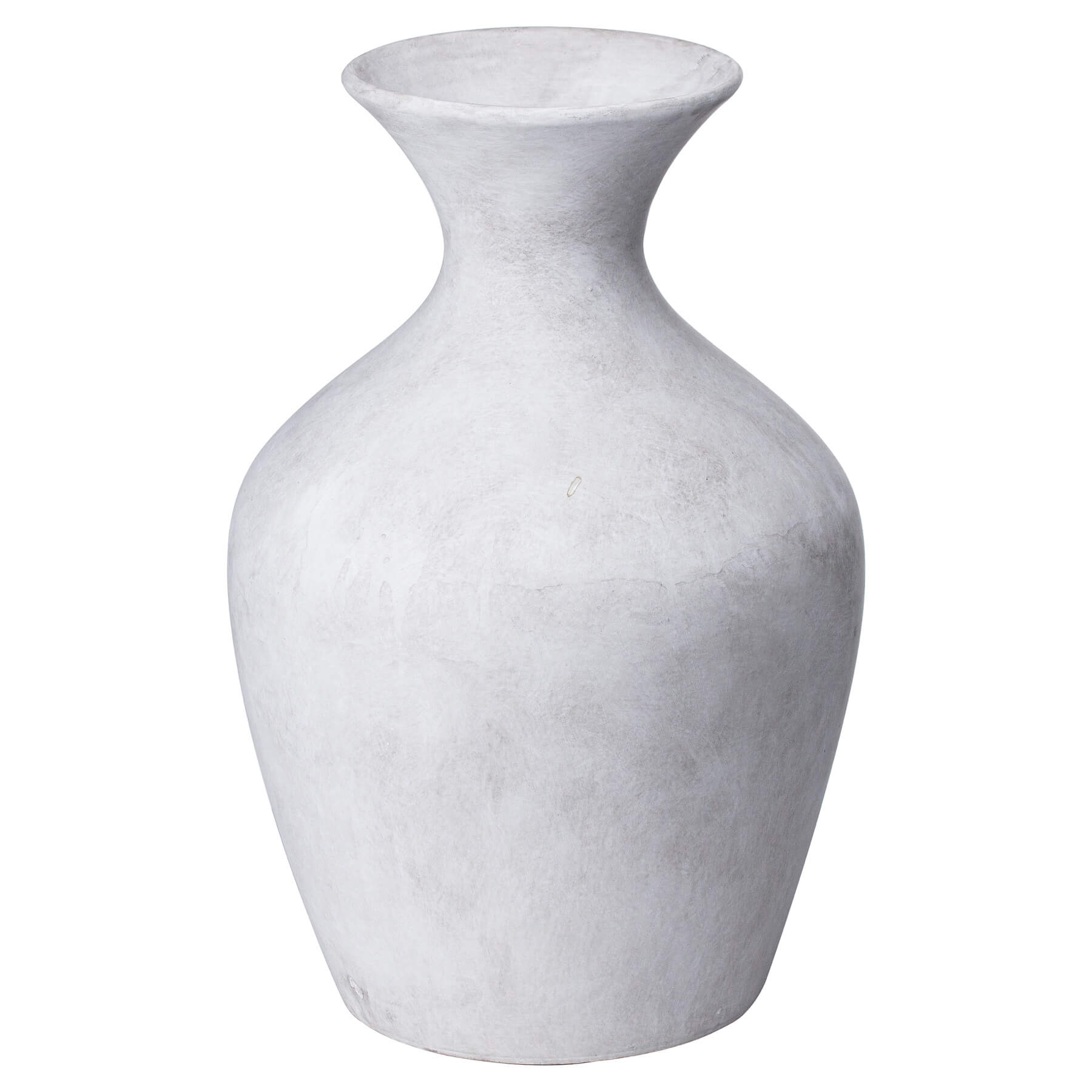 Handcrafted Darcy Ellipse stoneware vase in neutral hue, 36cm tall with organic texture for floral arrangements. by Sostter at brixbailey.com