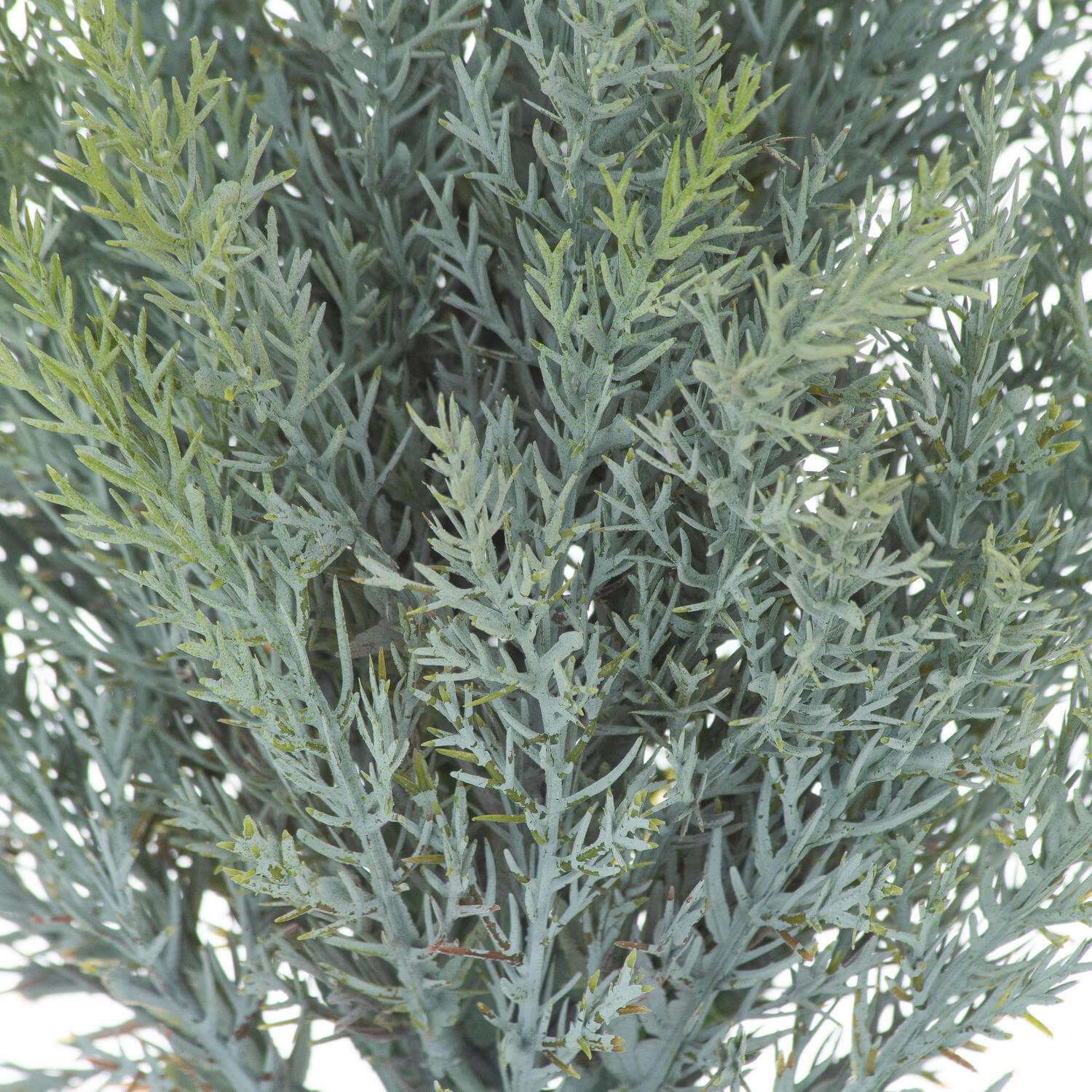 Miniature artificial fir tree in natural green with realistic branches and stone-effect pot, 33cm tabletop decor by RoomLondon at brixbailey.com
