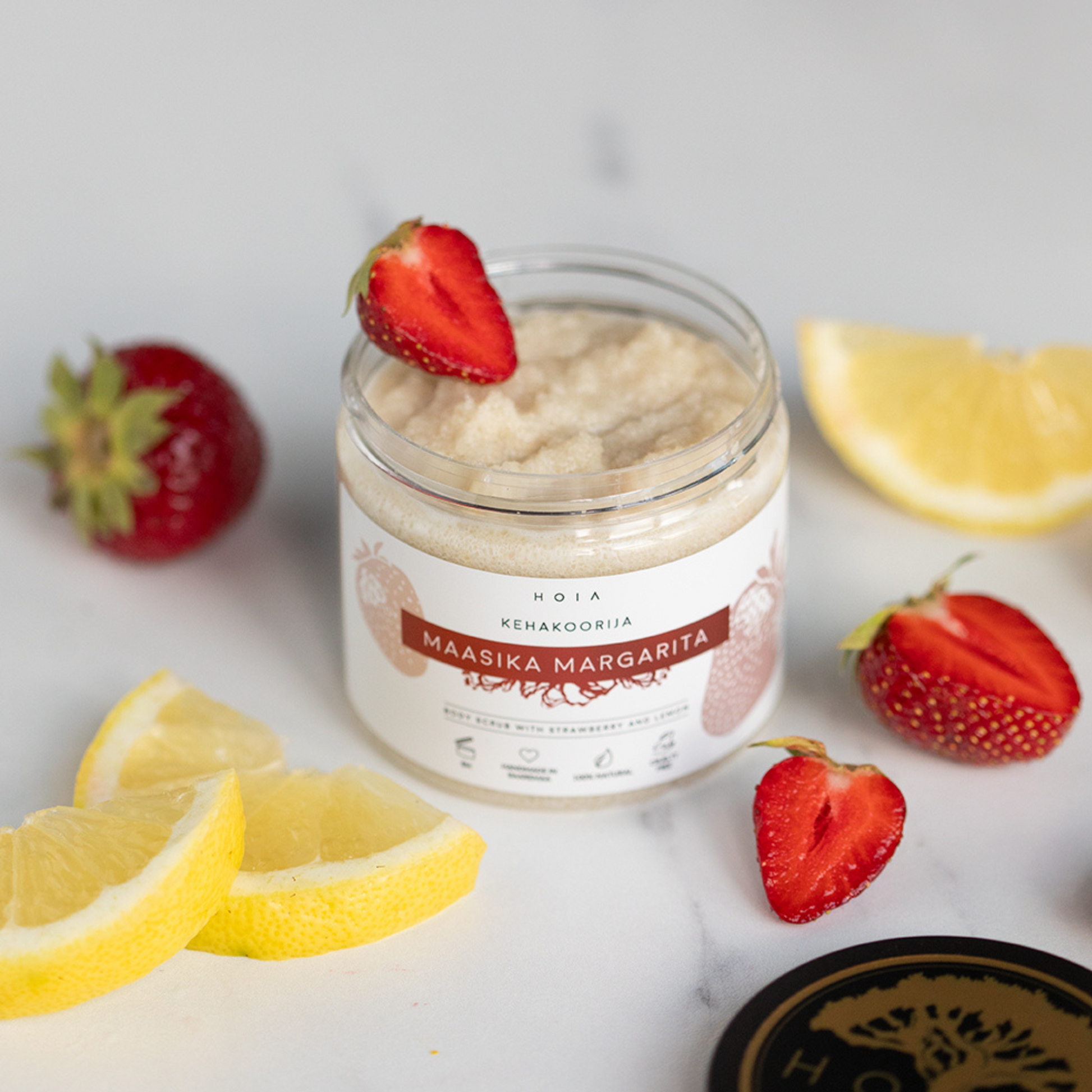 Revitalize Your Skin with the Strawberry Margarita Body Scrub by HOIA at www.brixbailey.com