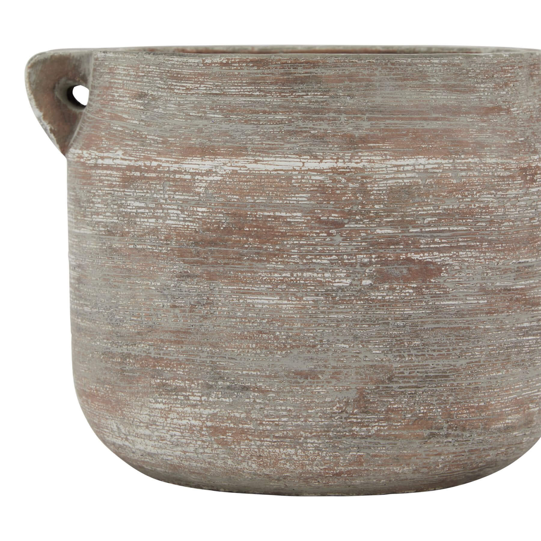 Handcrafted Siena brown Hydria ceramic pot with warm earthy glaze, Mediterranean amphora-inspired design, 21cm wide by Sostter at brixbailey.com