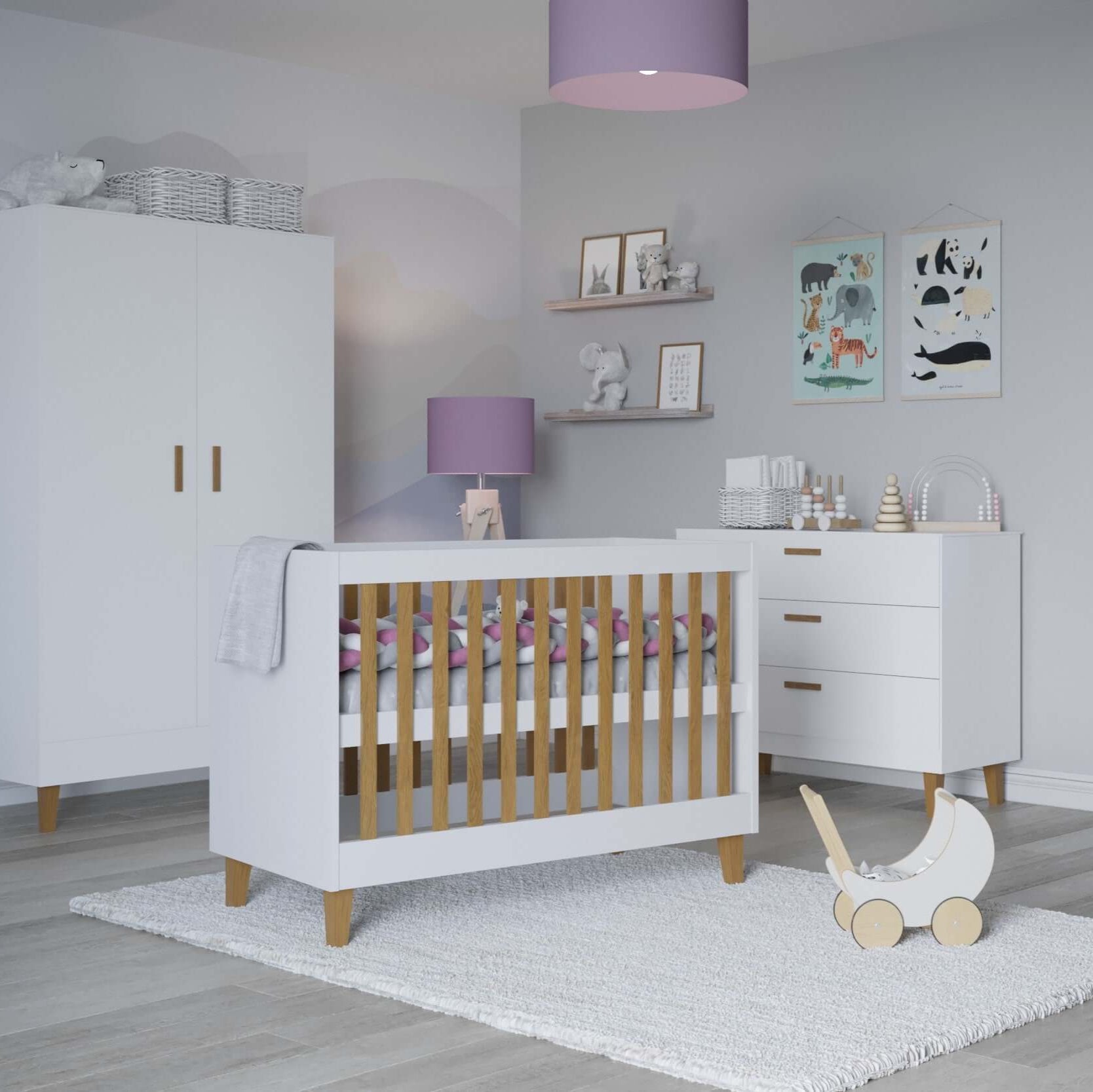 Kocot Kids Kubi Baby Cot Scandinavian Design Brix Bailey
