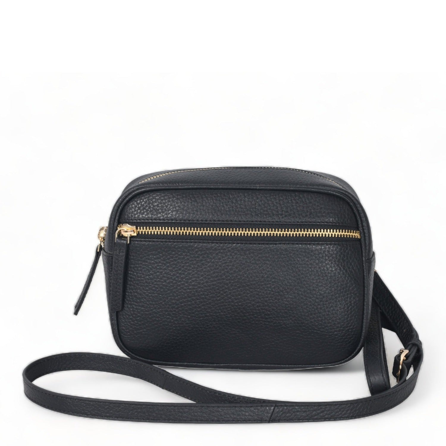 Black Convertible Leather Cross Body Camera Bag Brix annd Bailey Ethical Bag Brand
