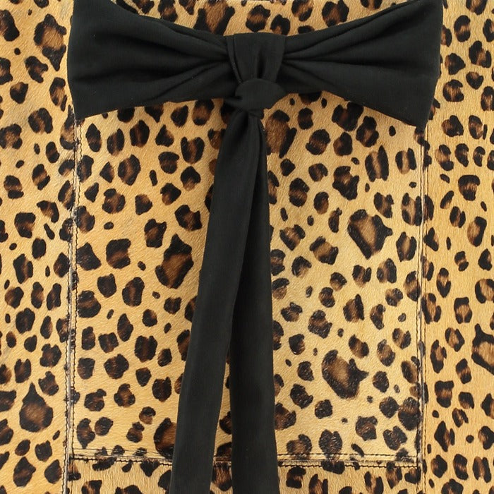 Animal Print Bow Compact Leather Tote – Stylish & Practical by Emmas Bags at brixbailey.com