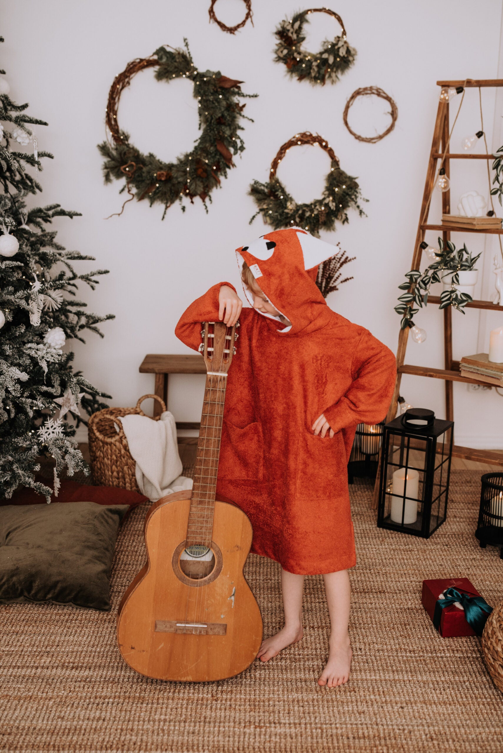 Long-Sleeve Poncho FOX – Cozy & Protective for Children by RÄTT at brixbailey.com