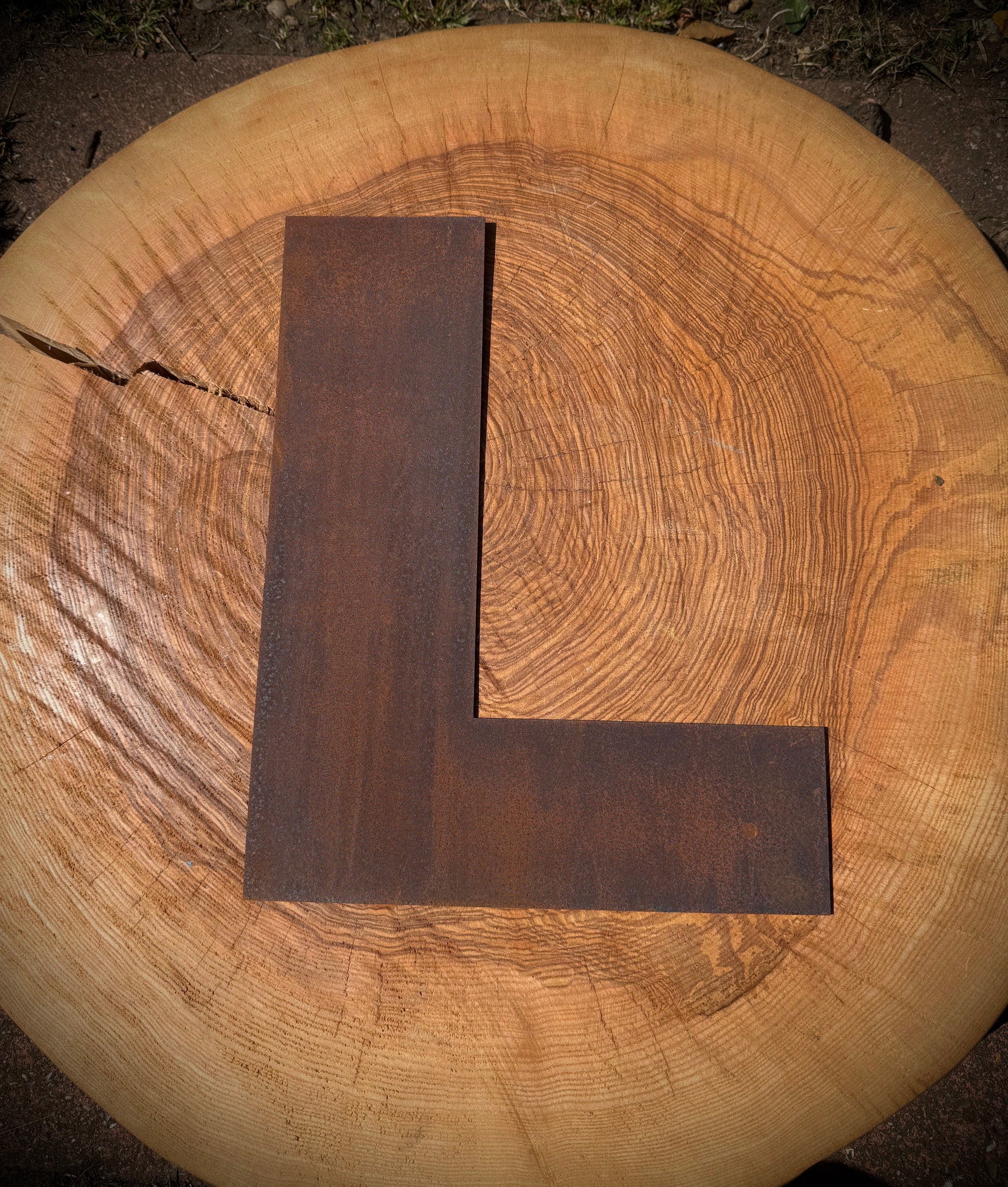 12" Rusty Fat Font Metal Letters A-Z 0-9.