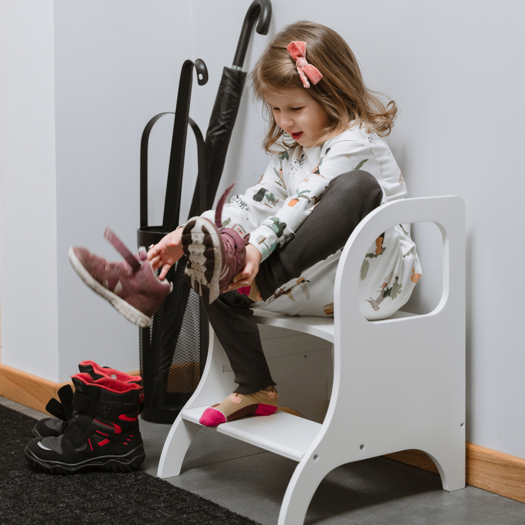 MIIMO® Adjustable Height Step Stool – Montessori-Inspired & Versatile by Ette Tete at www.brixbailey.com