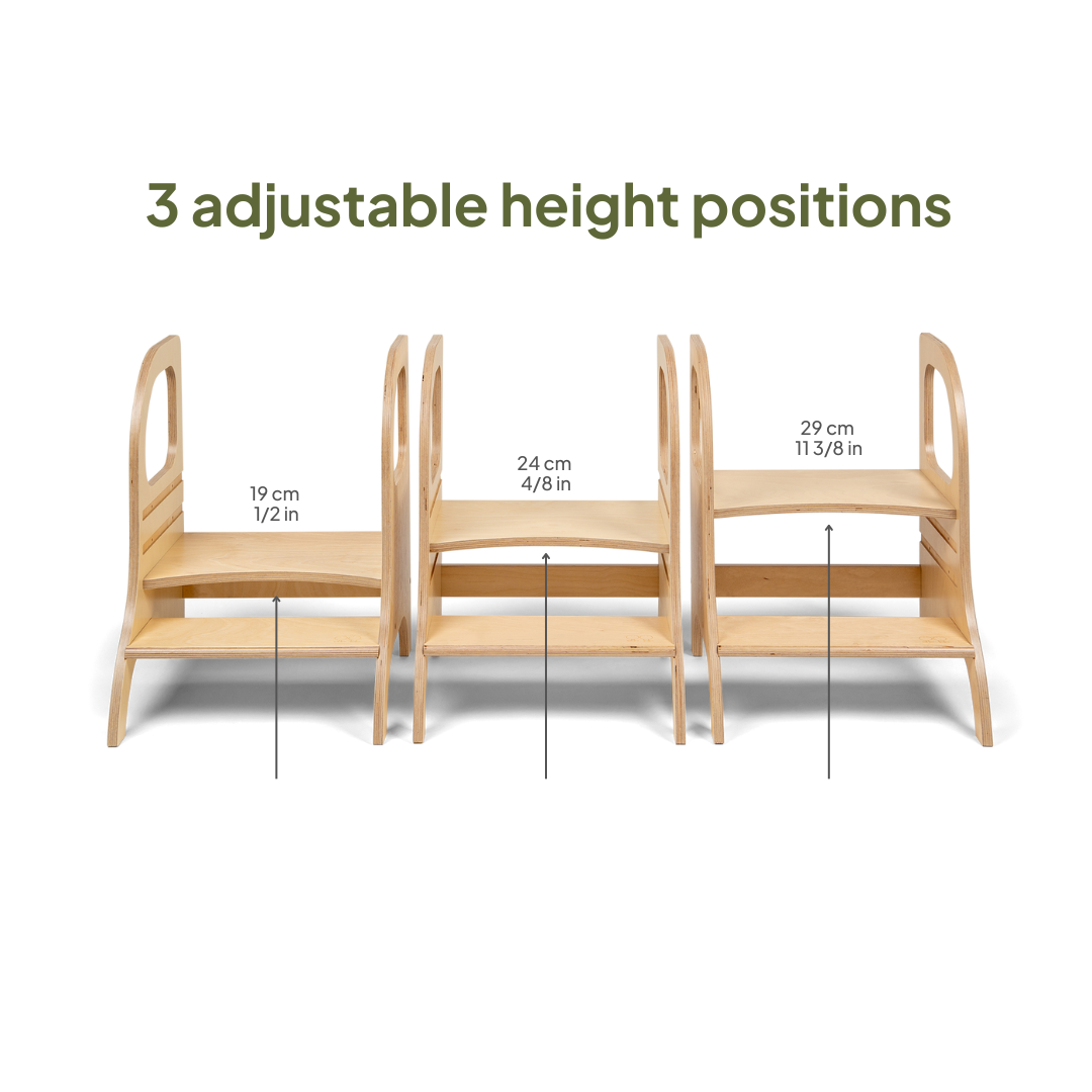 MIIMO® Adjustable Step Stool – Montessori-Inspired & Versatile by Ette Tete at www.brixbailey.com