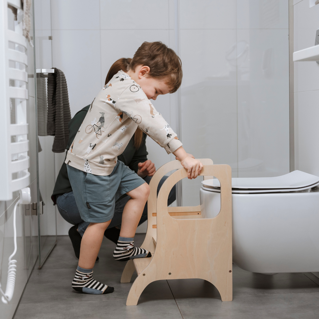 MIIMO® Adjustable Step Stool - Montessori-Inspired for Family Use by Ette Tete at www.brixbailey.com