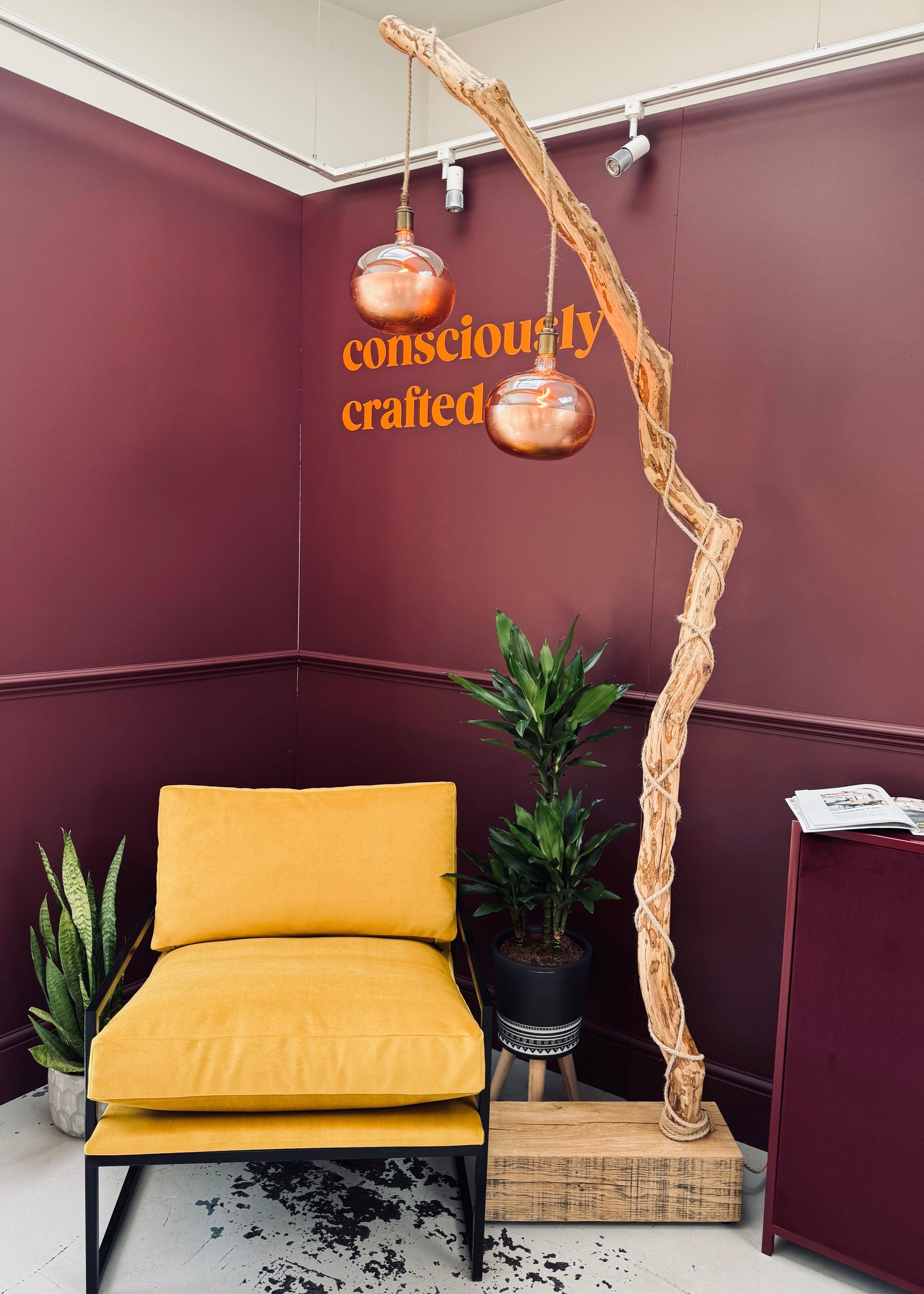 Tallulah – Rhododendron Floor Lamp | One of a Kind | Handmade in Devon