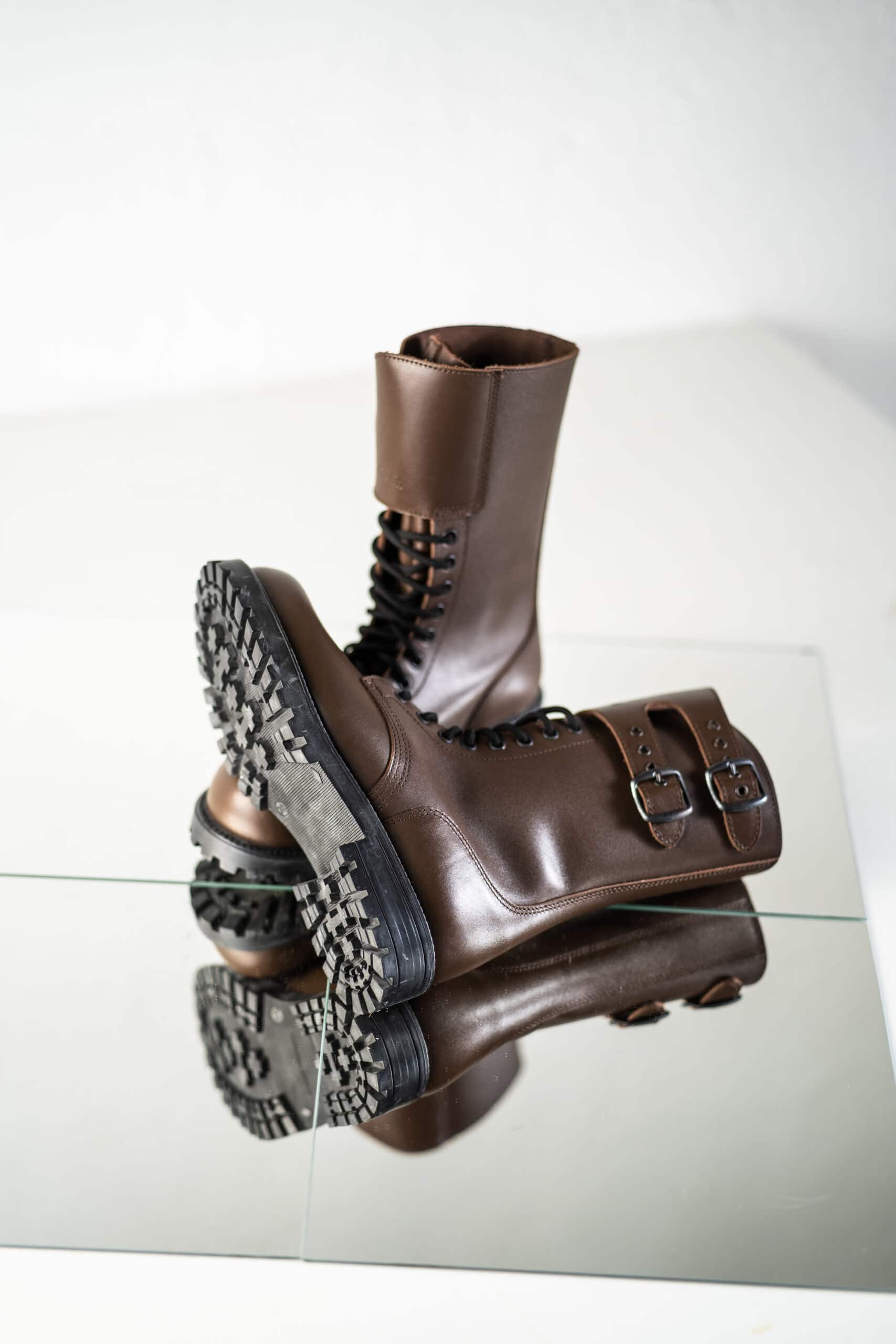 Dark Brown Tarkovsky Boots – Artistic & Durable Leather Footwear by Samelin at www.brixbailey.com