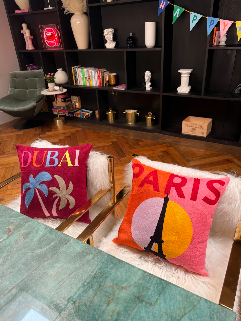 Dubai Needlepoint Cushion