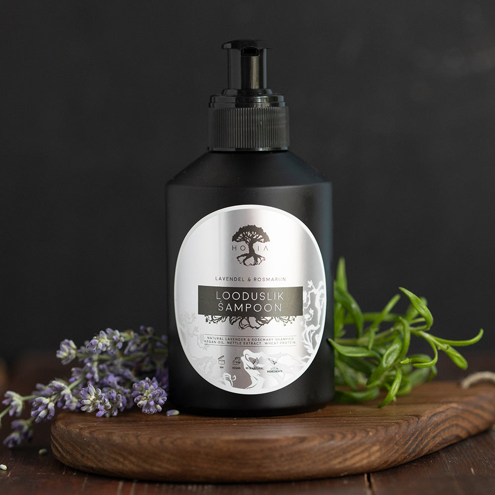 Organic Aloe & Essential Oils Shampoo – Sulfate-Free by HOIA at www.brixbailey.com