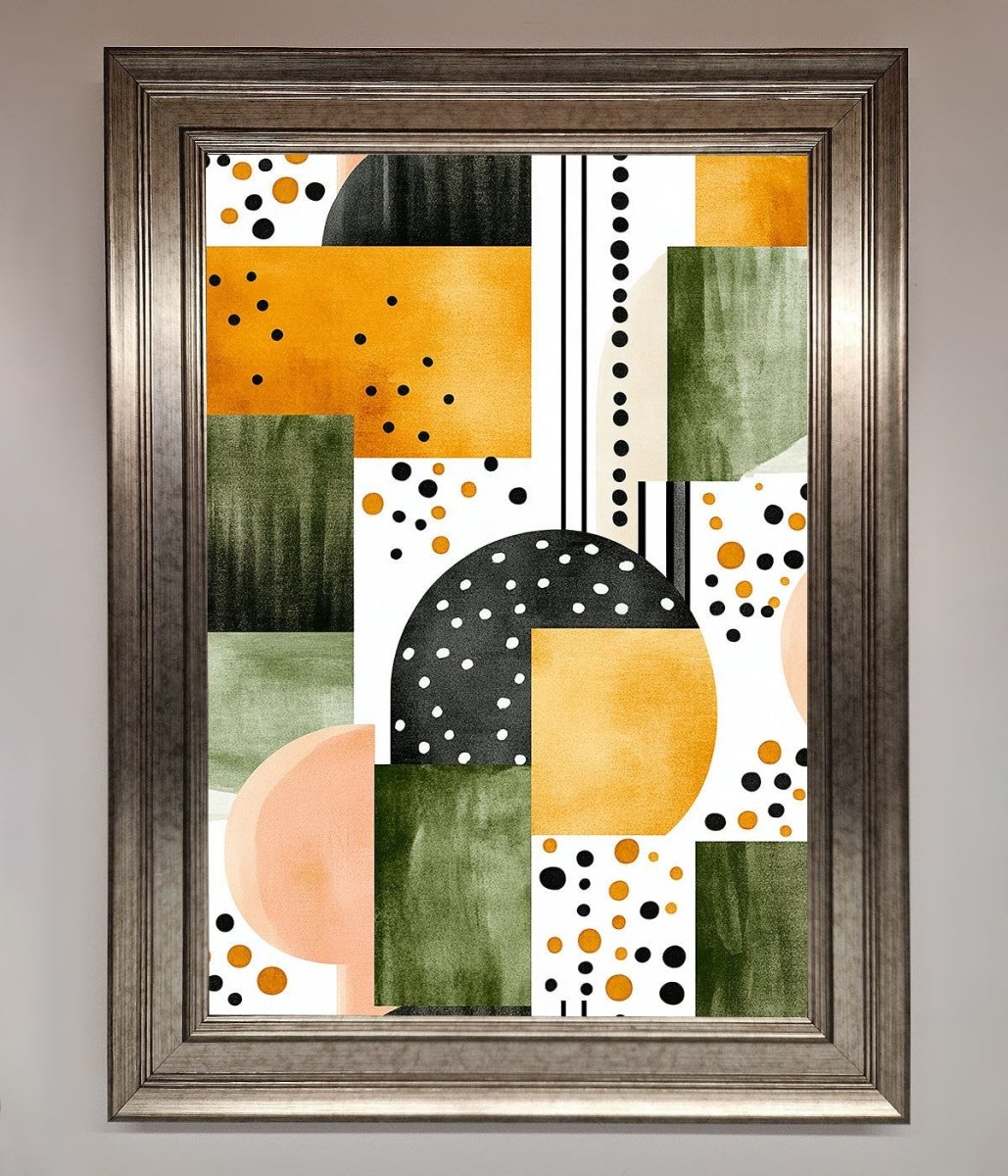 Abstract Shapes Colours Framed Wall Art