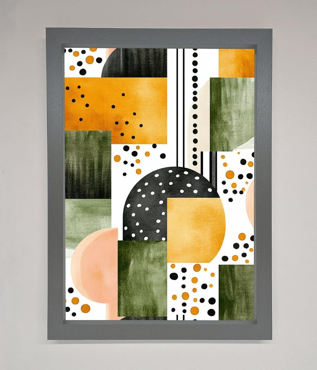 Abstract Shapes Colours Framed Wall Art