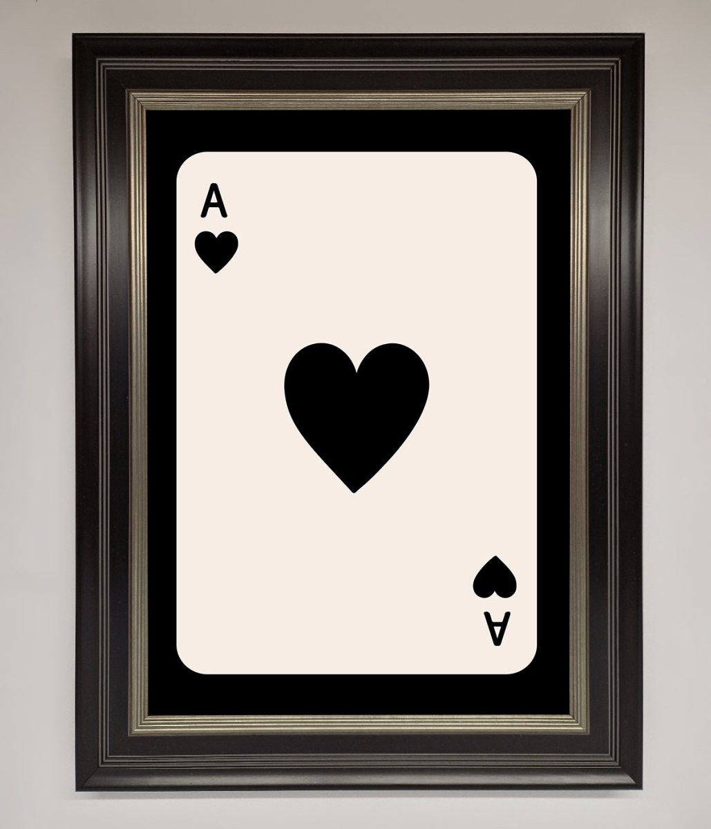 Ace Of Hearts Framed Poster