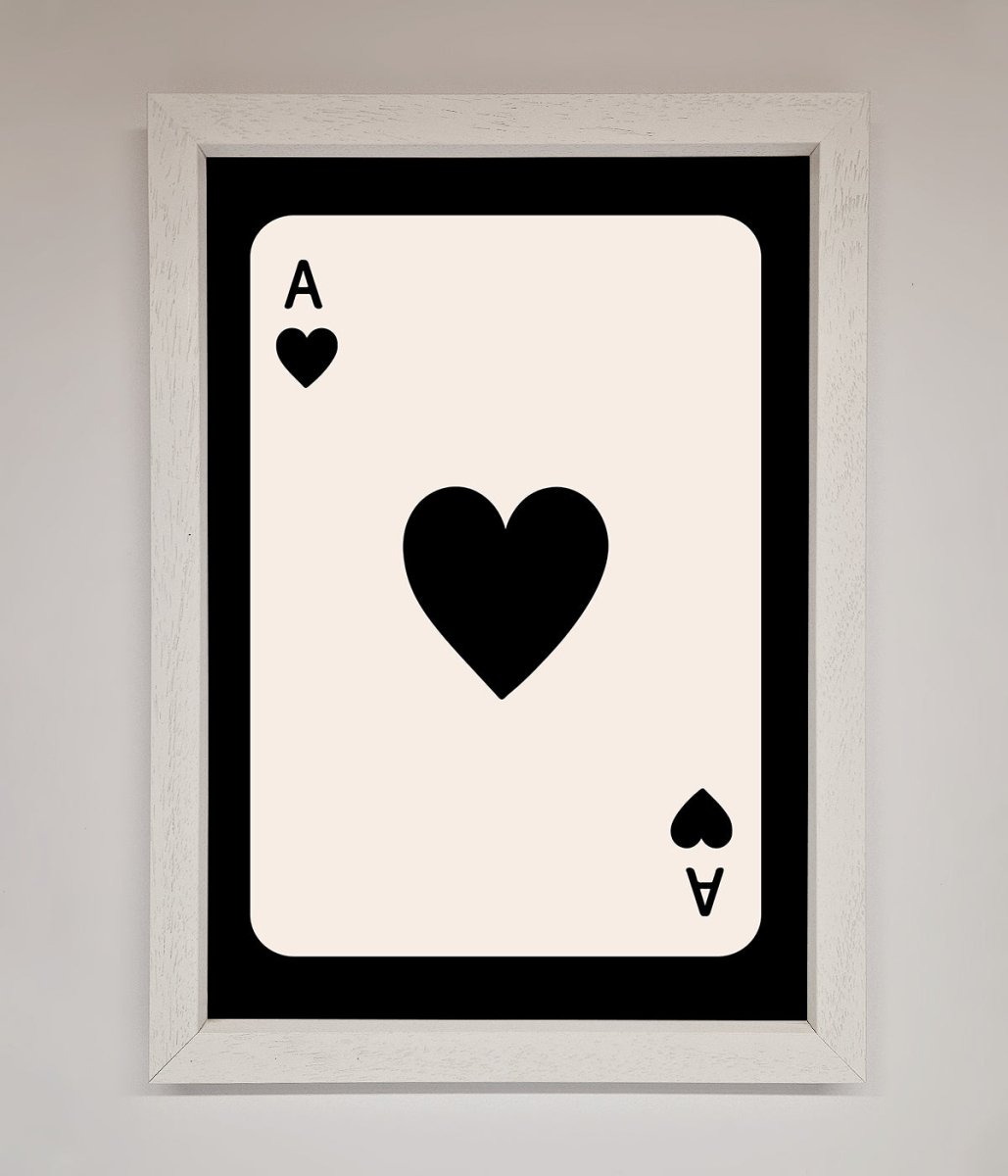 Ace Of Hearts Framed Poster