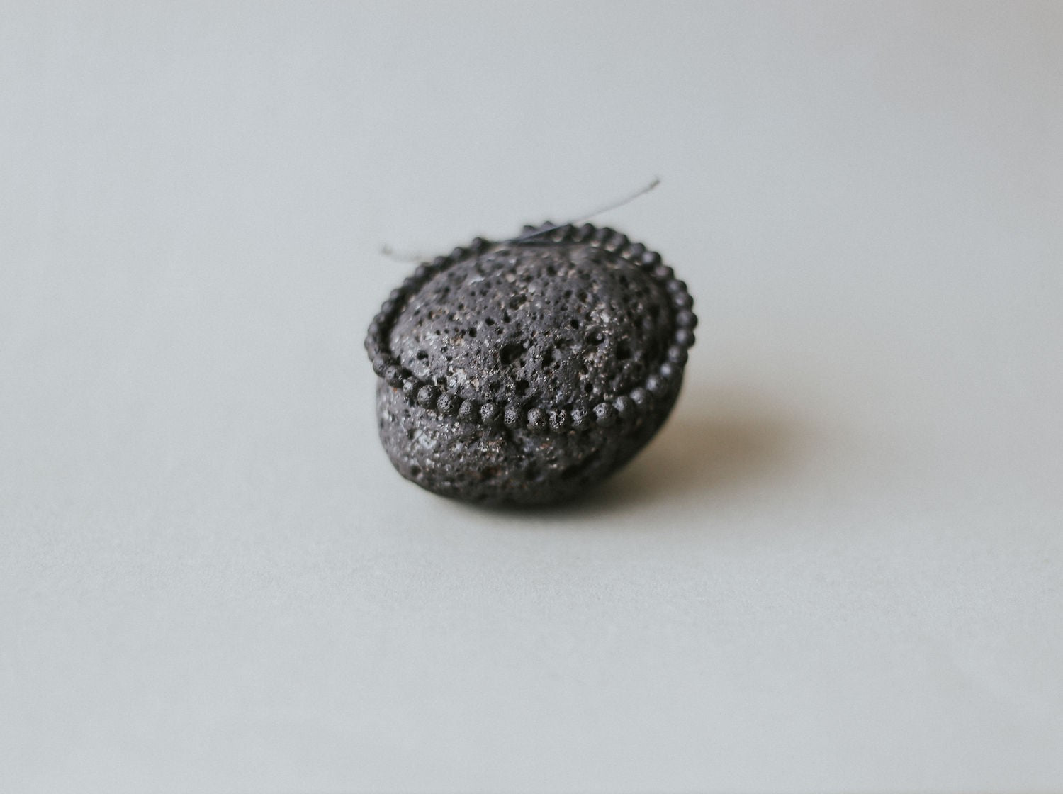 Adjustable 4mm Minimalist Lava Stone Bracelet