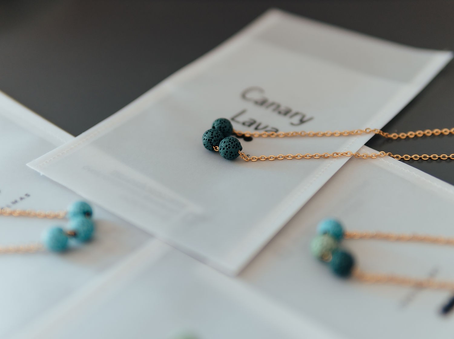 Aroma Diffuser Necklace with Lava Beads - Silver Chain