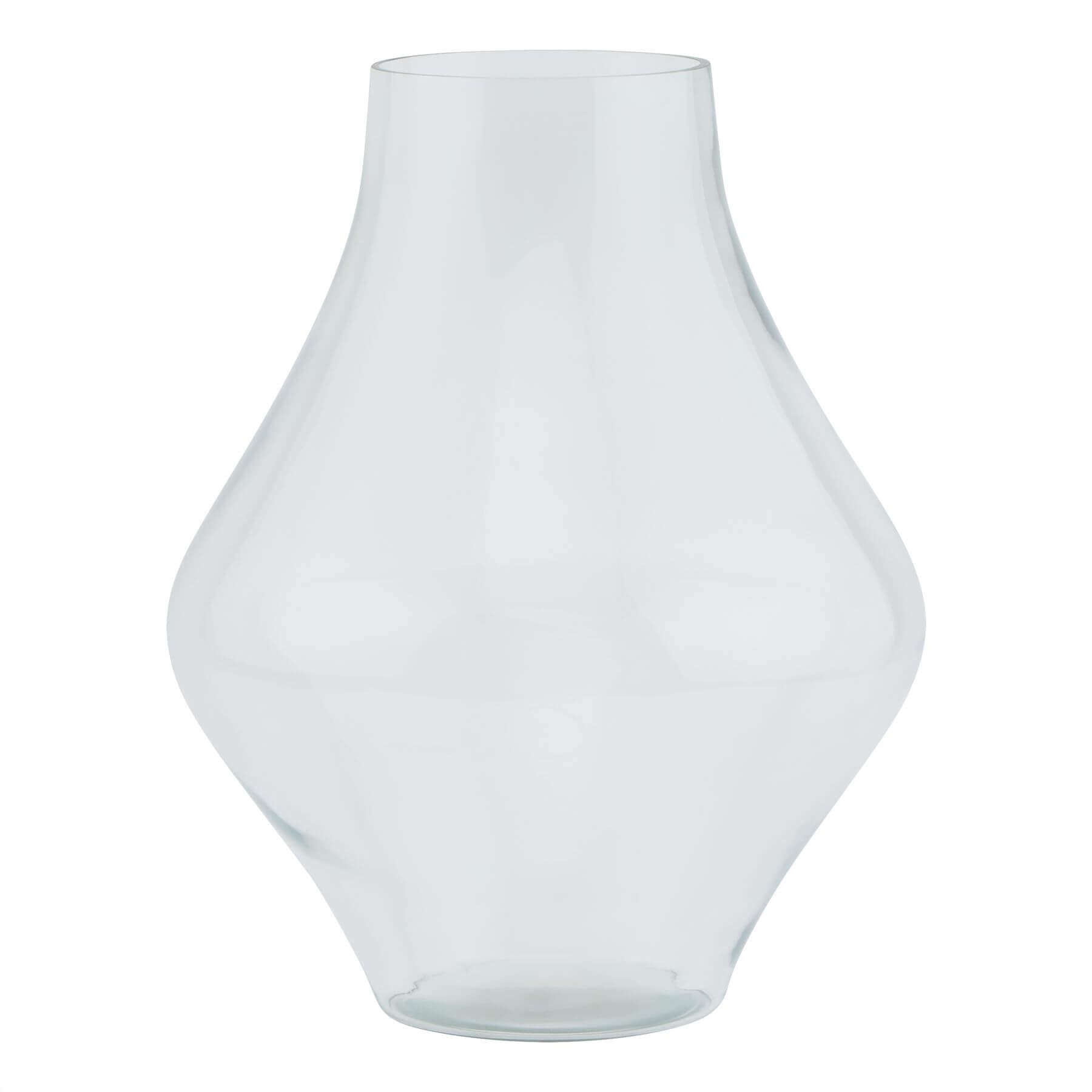 Crystal-clear glass vase, 38cm tall, modern apothecary design for floral arrangements, premium transparent decor by Sostter at brixbailey.com