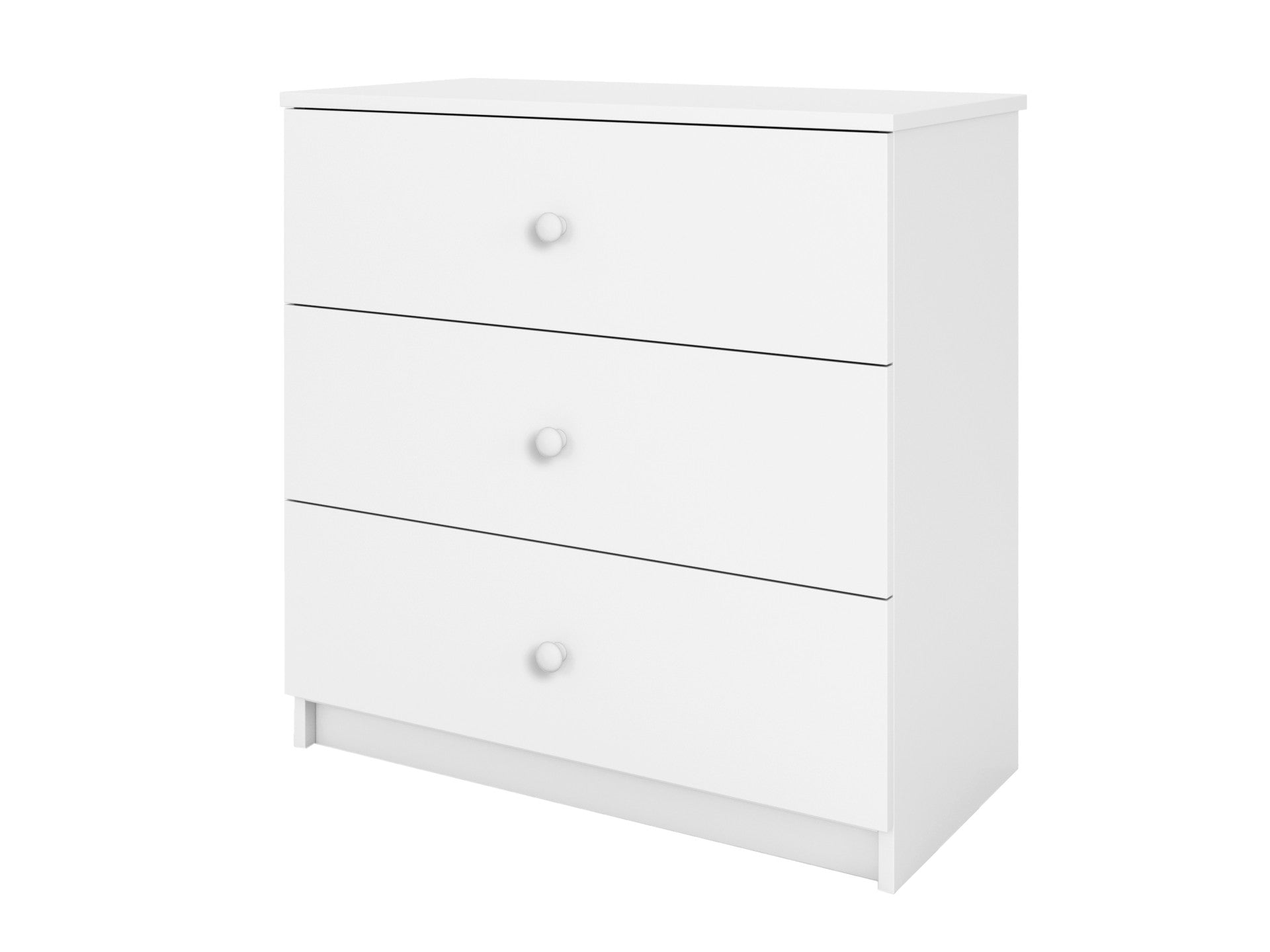 babydreams chest of drawers in a warm sunlit nursery with three smooth-gliding drawers open