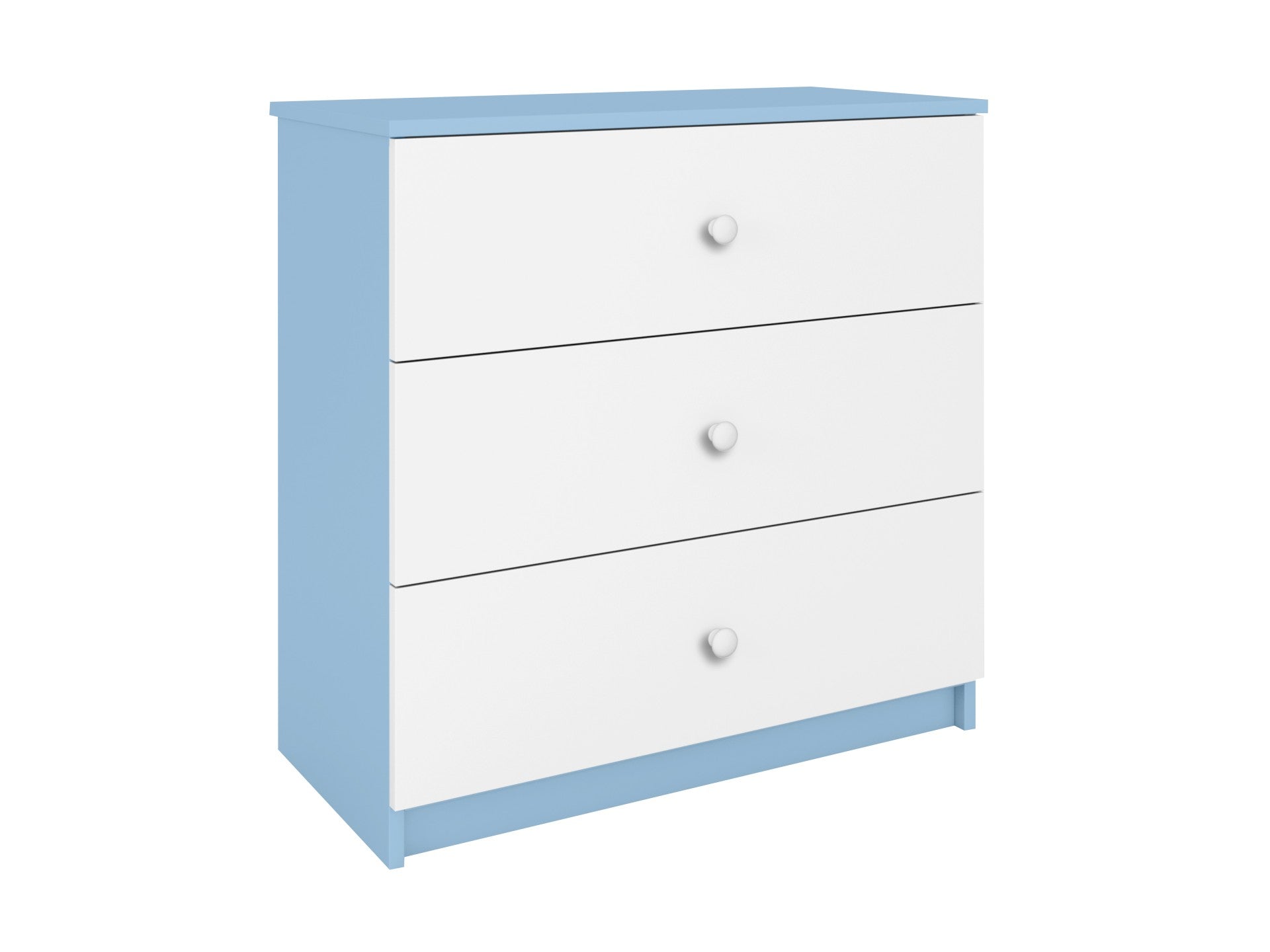 functional babydreams chest of drawers with three smooth-gliding drawers in a bright, organized nursery setting