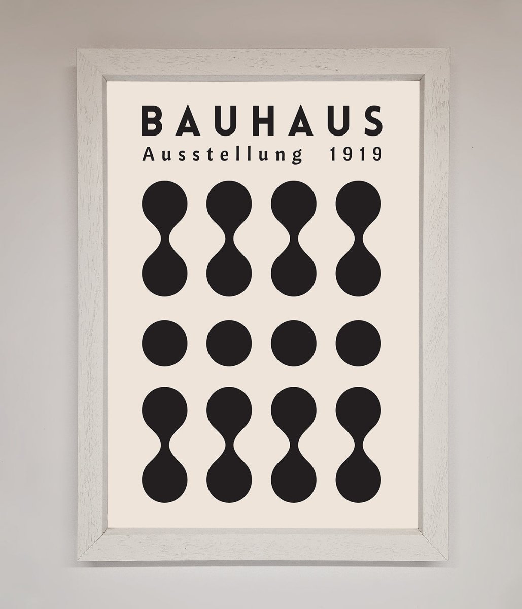 Bauhaus Black 1919 Framed Wall Art