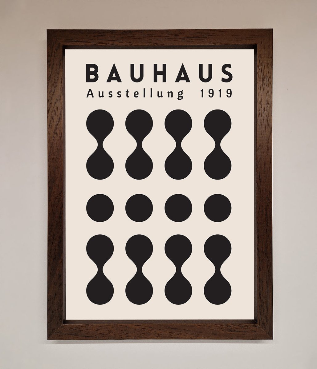 Bauhaus Black 1919 Framed Wall Art