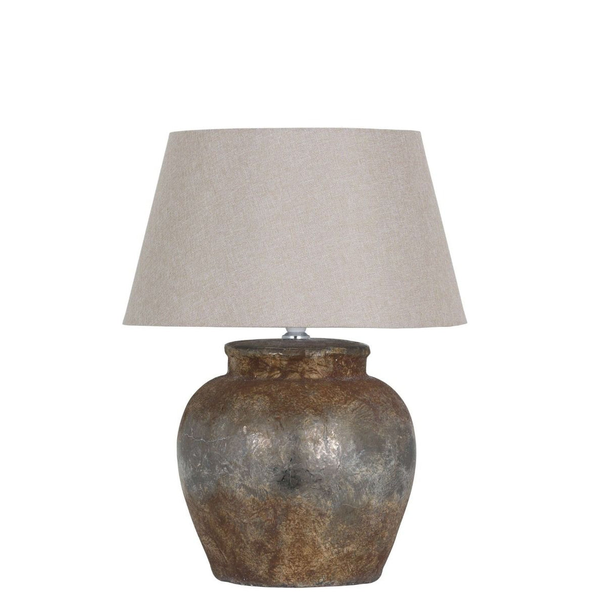 Large Dark Stone Ceramic Table Lamp