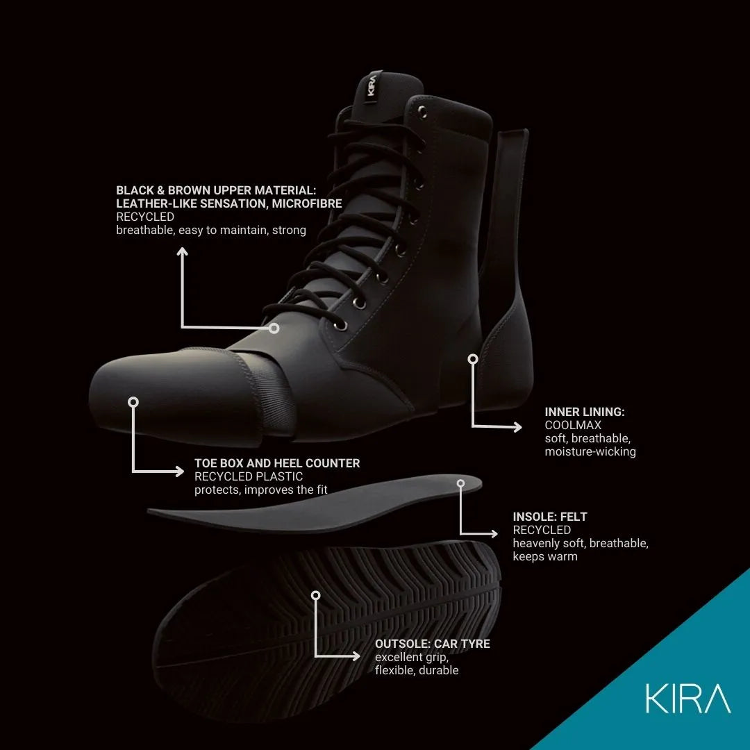 Eco-Friendly KIRA Boots – Vegan & Sustainable Comfort by Kira Sustainable at www.brixbailey.com