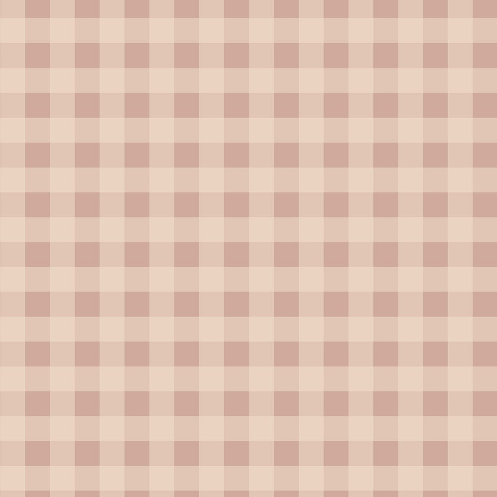 soft pink and cream checkered wallpaper for a girls room, warm and comforting decor