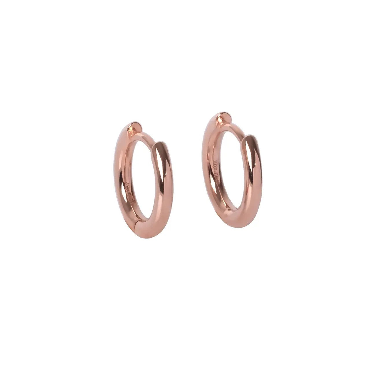 Sparkle and Shine Classy Hoop Earrings - 925 Silver, 2.2mm Thick, 14mm Diameter by MyaMoon at www.brixbailey.com