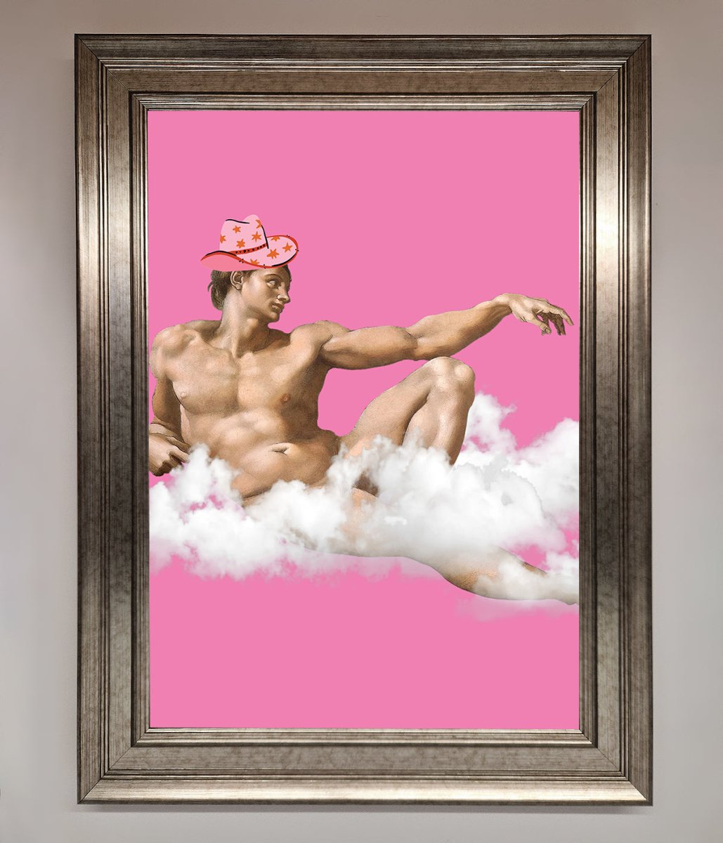 Cowboy On A Cloud Framed Poster