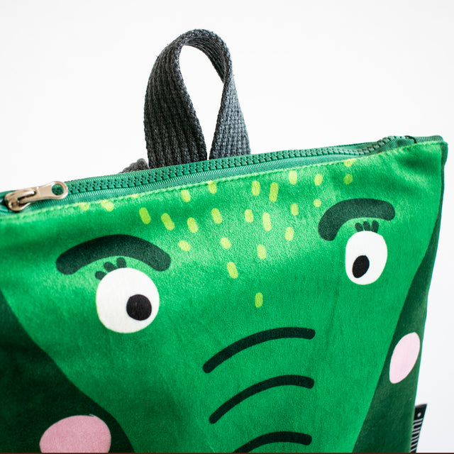 Cute Crocodile Toddler Backpack – Durable & Fun Design by Muni at www.brixbailey.com