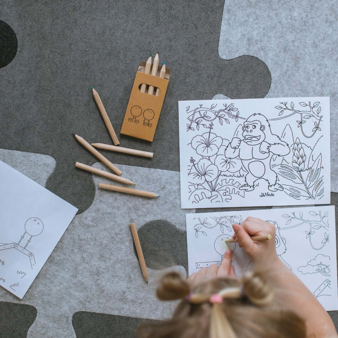 Felt Puzzle Playmat for Kids - Eco-Friendly, Safe & Expandable Play Solution by Ette Tete at www.brixbailey.com