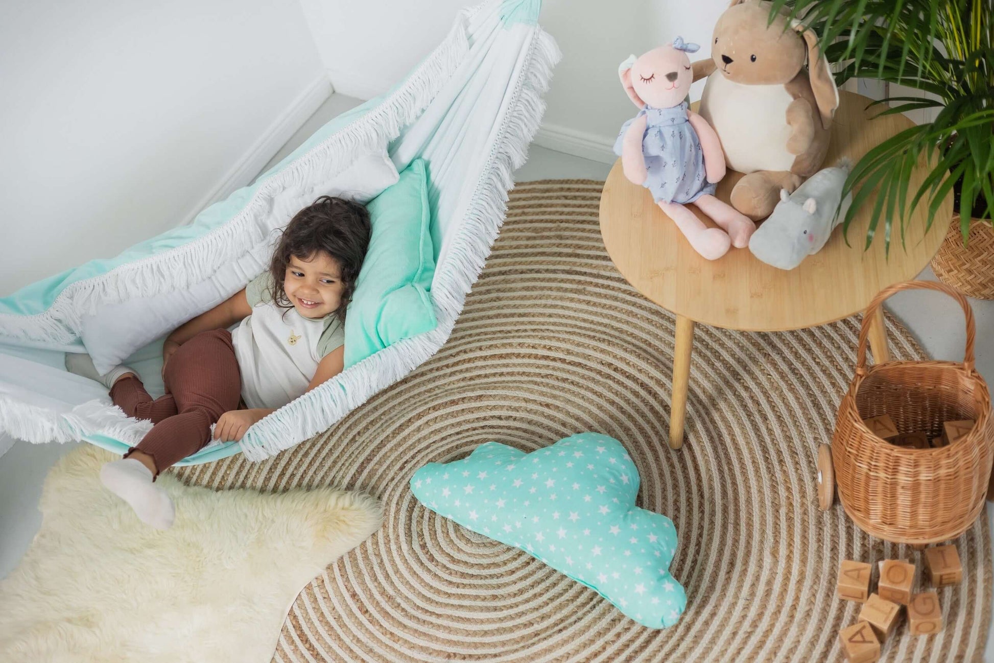 Blue Lagoon Hammock: Calm, Comfort & Elegance for Every Home - Handmade Polish Quality by Sówka at www.brixbailey.com