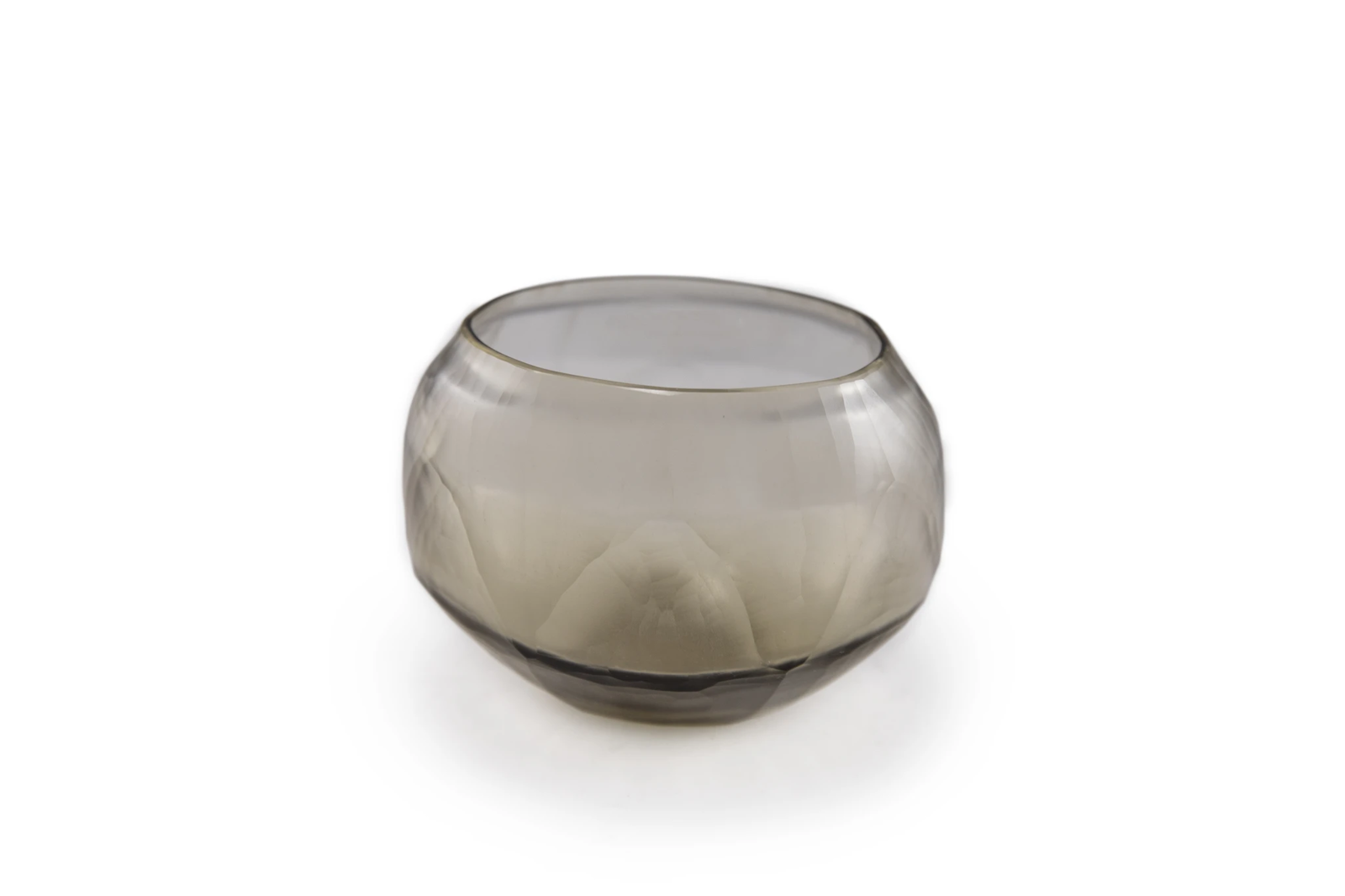 SULPHUR CANDLEHOLDER - H9 D11 cm - SMOKE