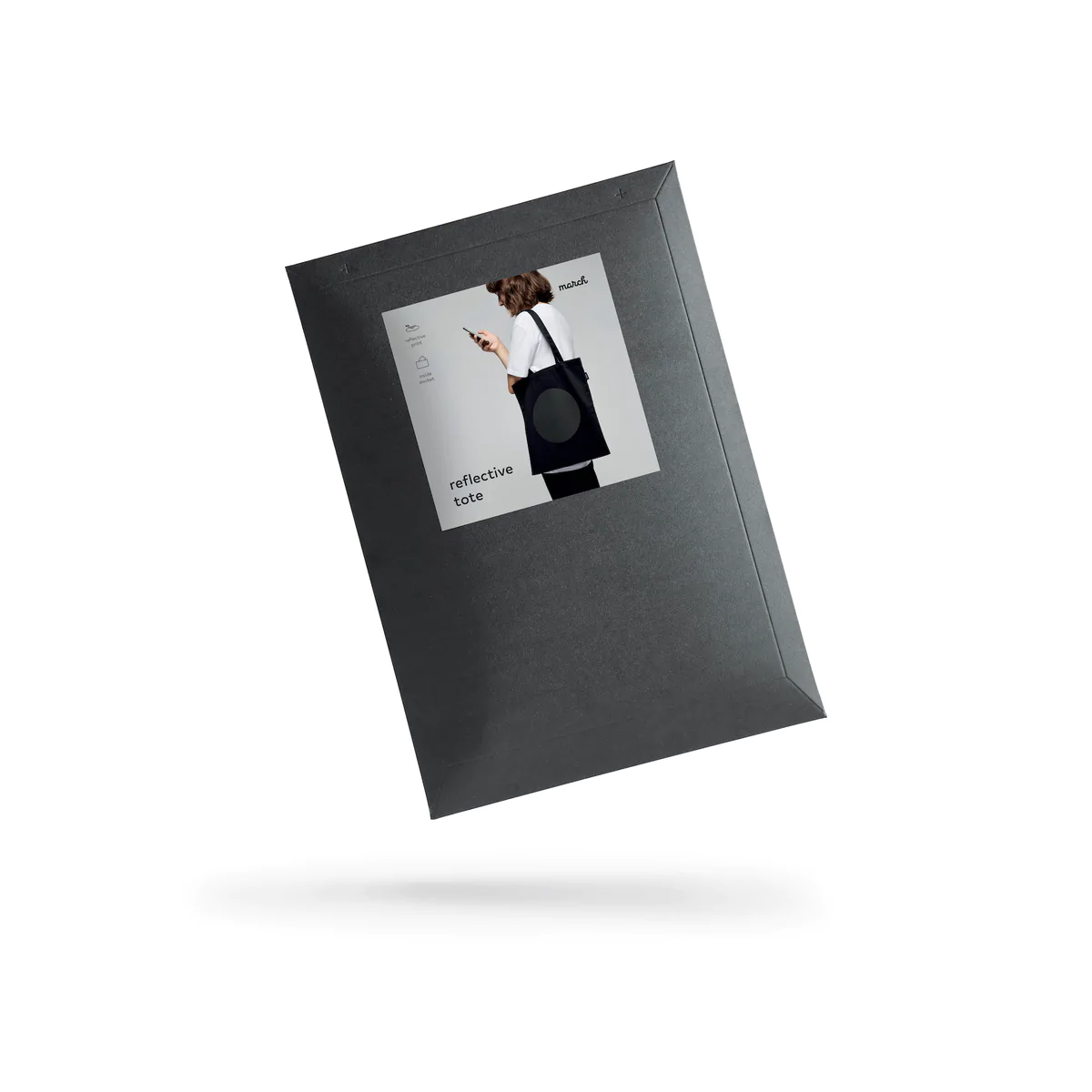 Stylish MARCH Reflective Tote Bag – Durable & Safe for Night by March Design Studio at www.brixbailey.com