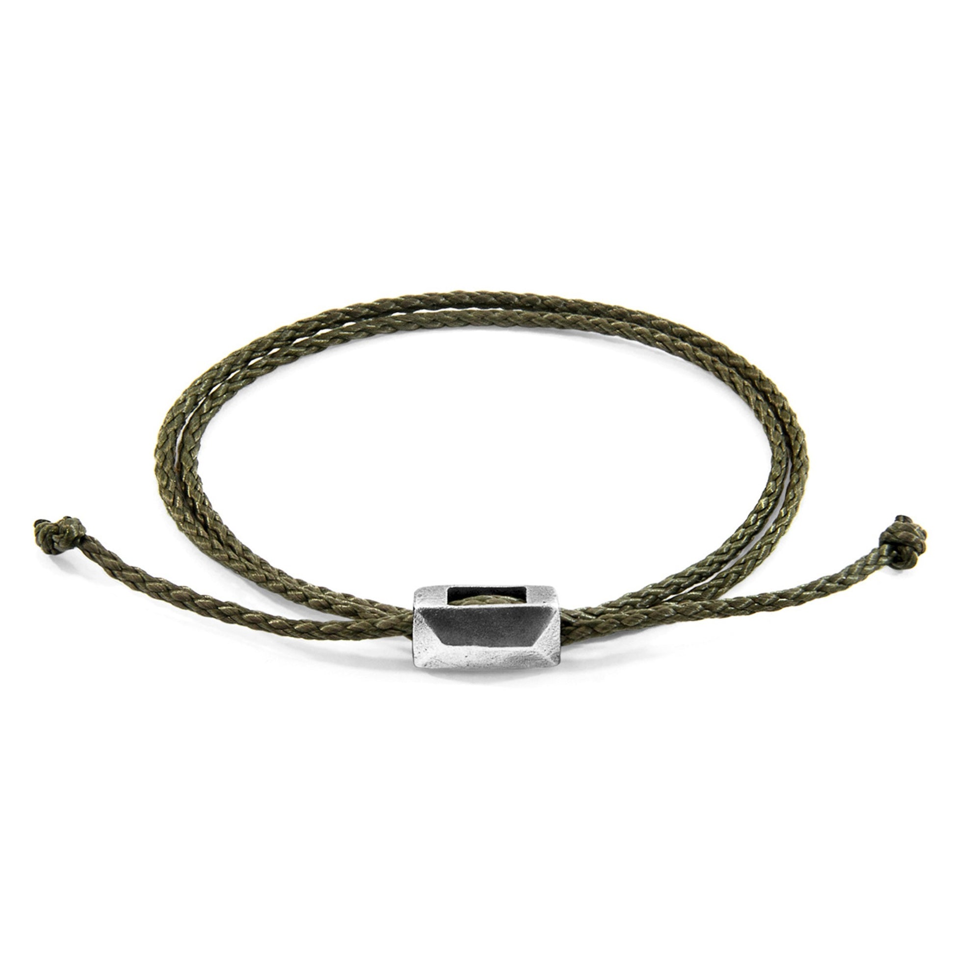 Discover Timeless Elegance with the Edward Silver and Rope SKINNY Bracelet by ANCHOR & CREW at www.brixbailey.com