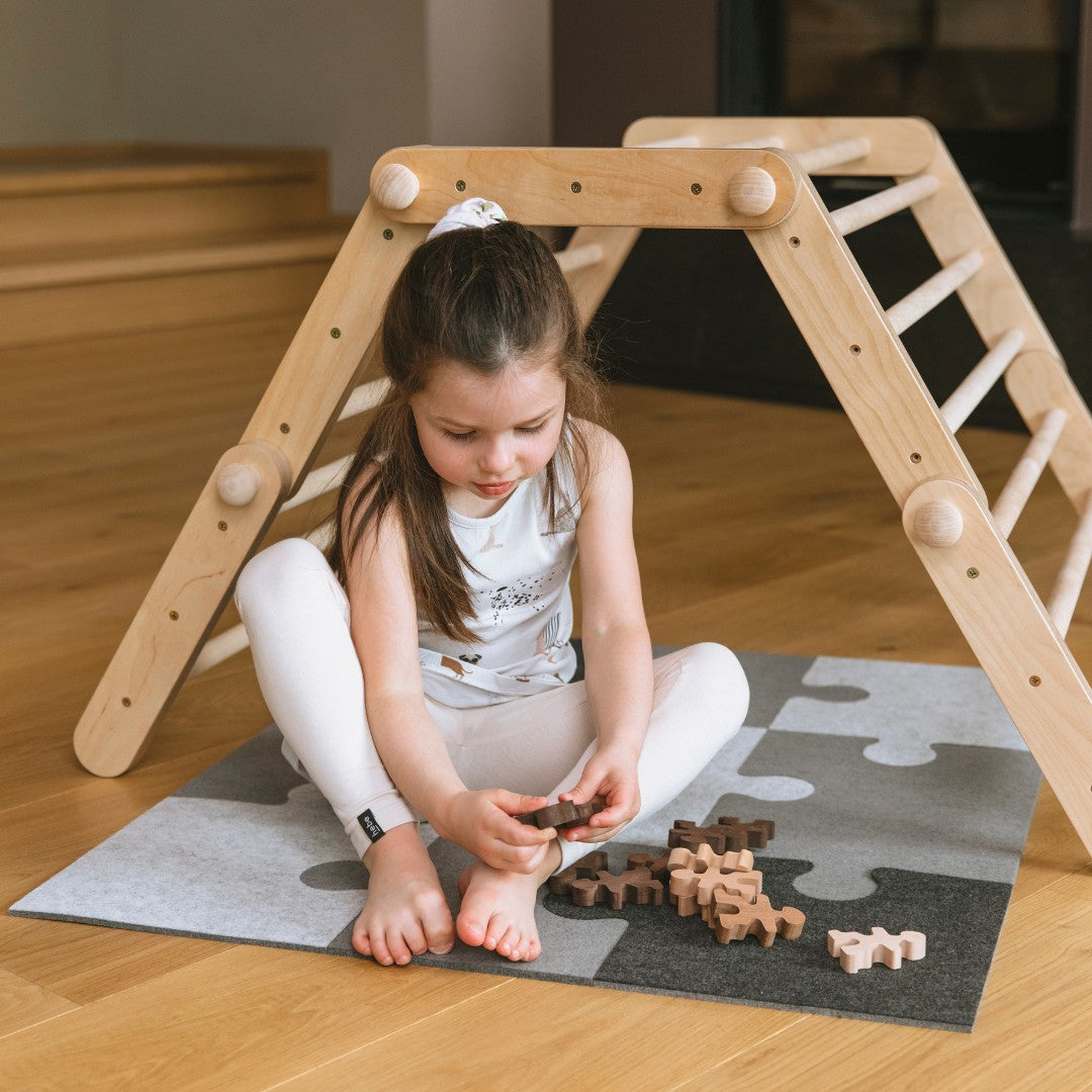 Handmade & Eco-Friendly Felt Puzzle Playmat - Safe, Warm & Expandable for All Ages by Ette Tete at www.brixbailey.com