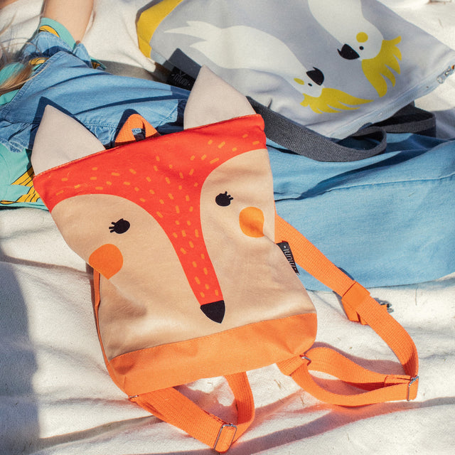 Charming Fox Backpack for Kids – Stylish & Practical for Adventure by Muni at www.brixbailey.com