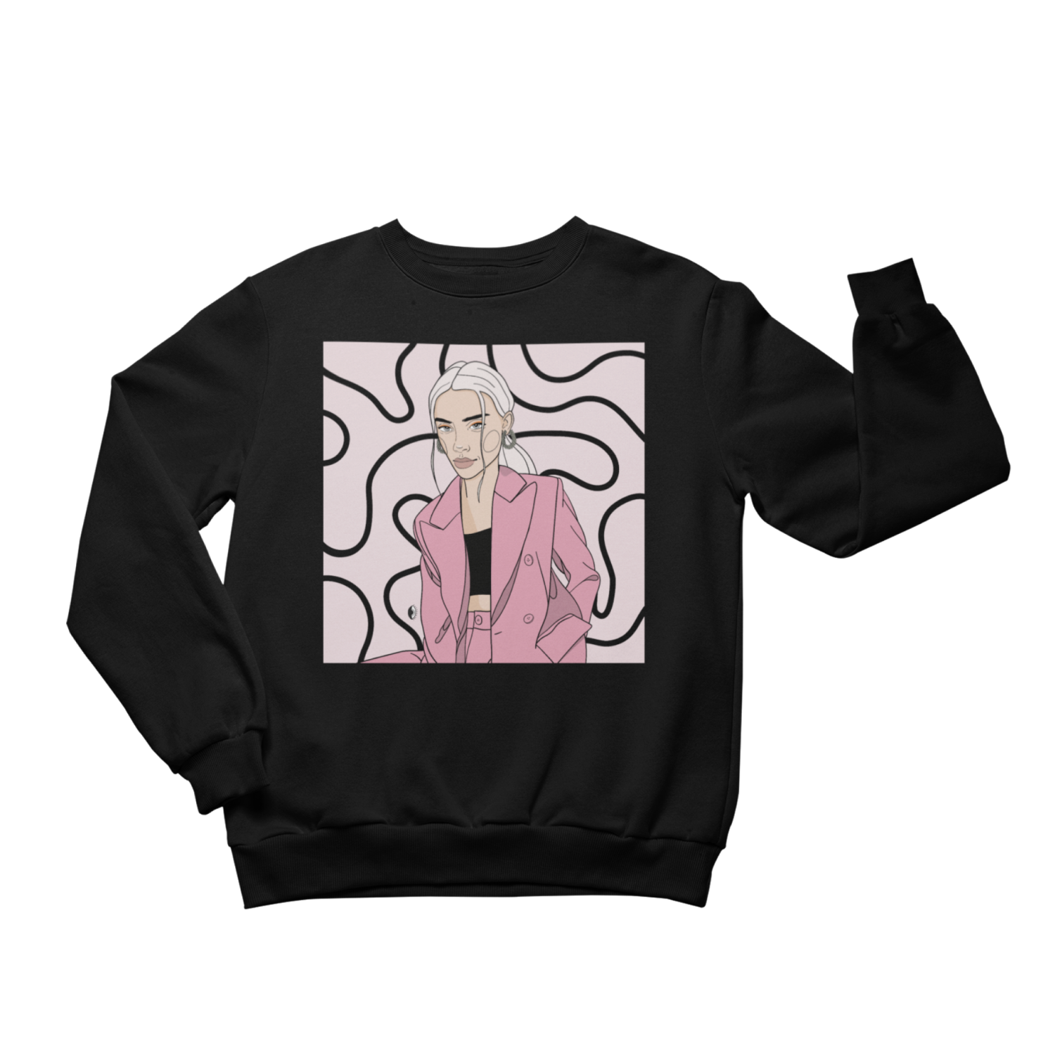 The Comfortable Crewneck Sweatshirt: Unisex, 80% Cotton, Soft & Eco-Friendly - Designed by Getter Tiivits by Getter Tiivits at www.brixbailey.com