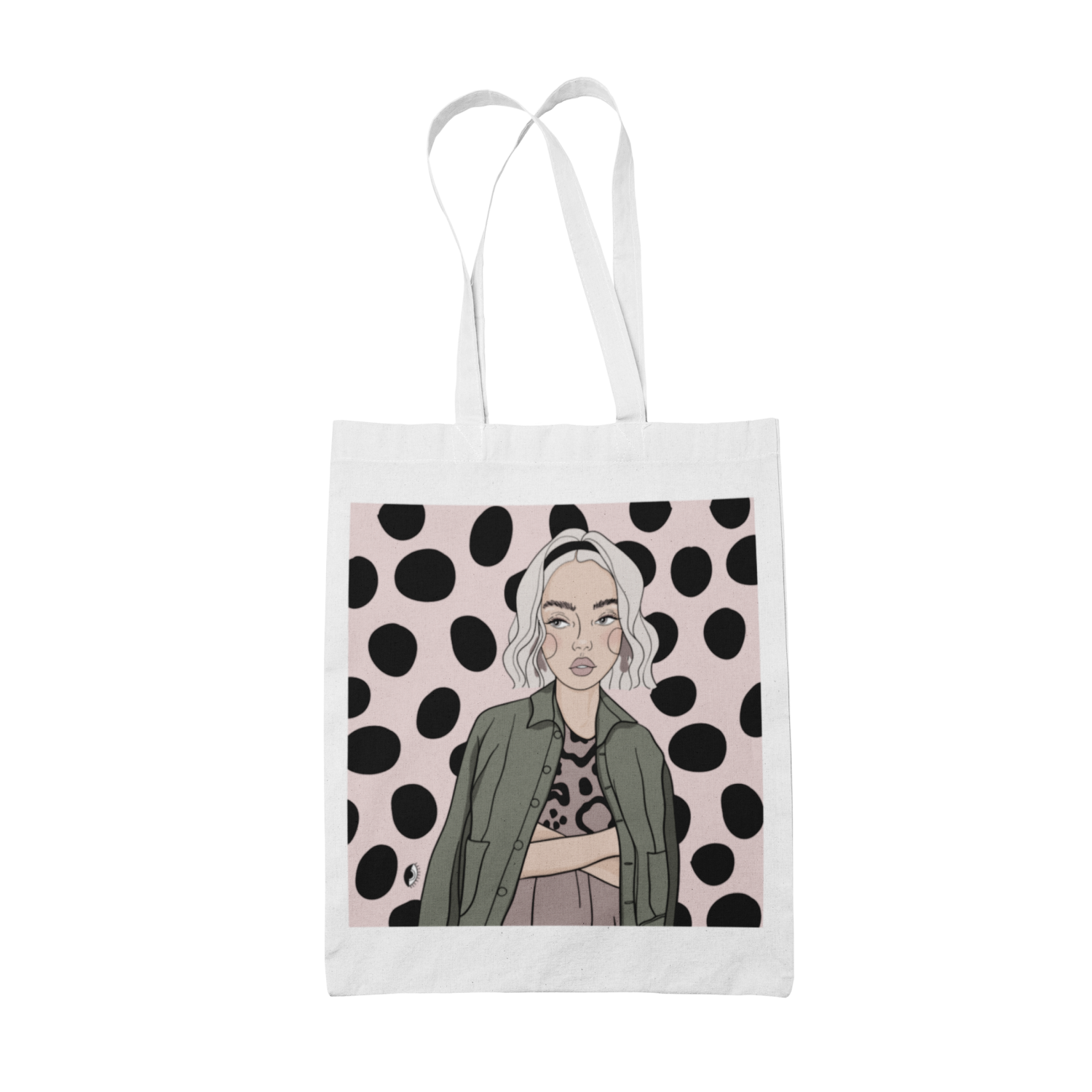 Cotton tote bag with illustration. by Getter Tiivits at www.brixbailey.com